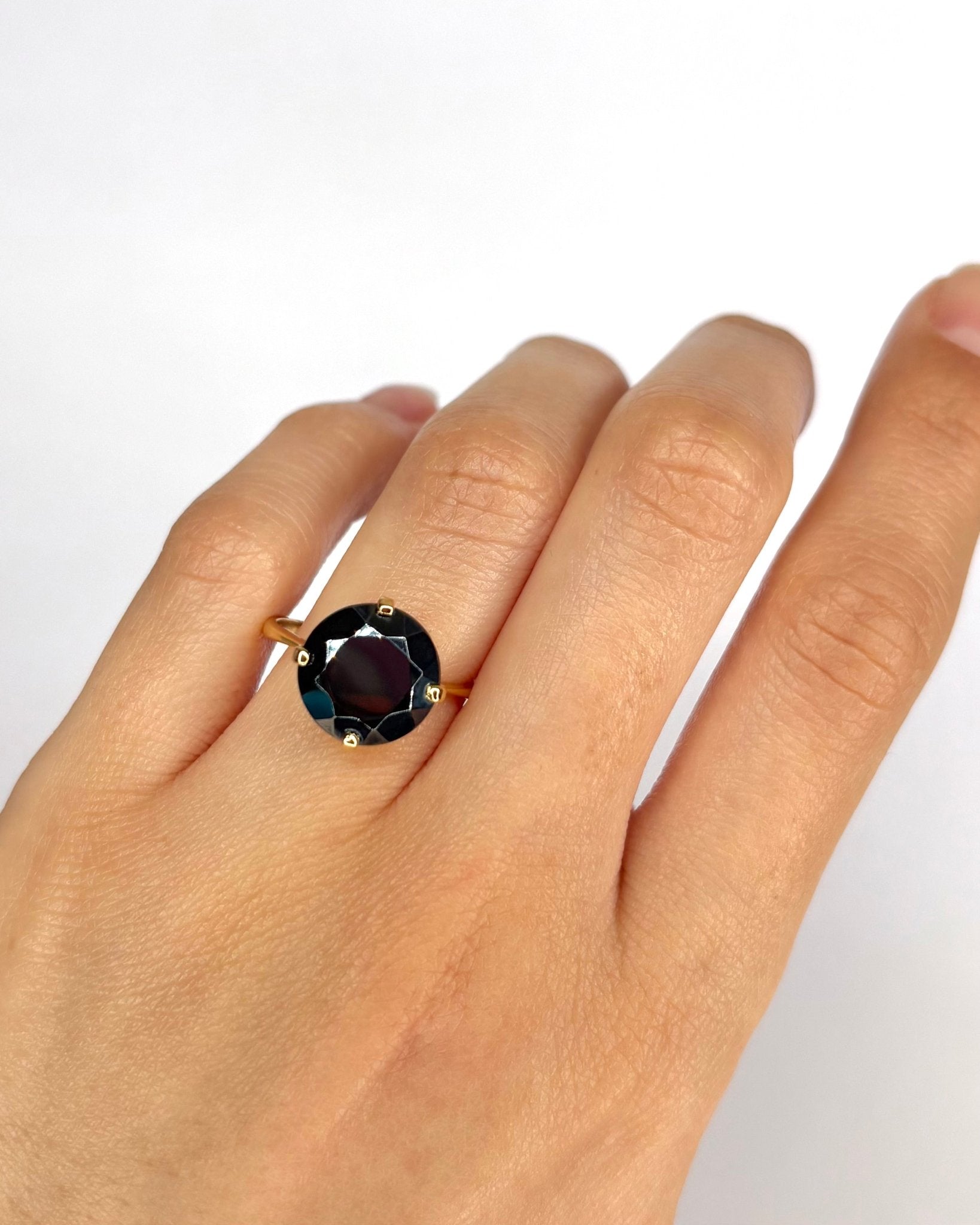 Bague Cocktail Hématite 5 carats "Jane" - Elliade Paris