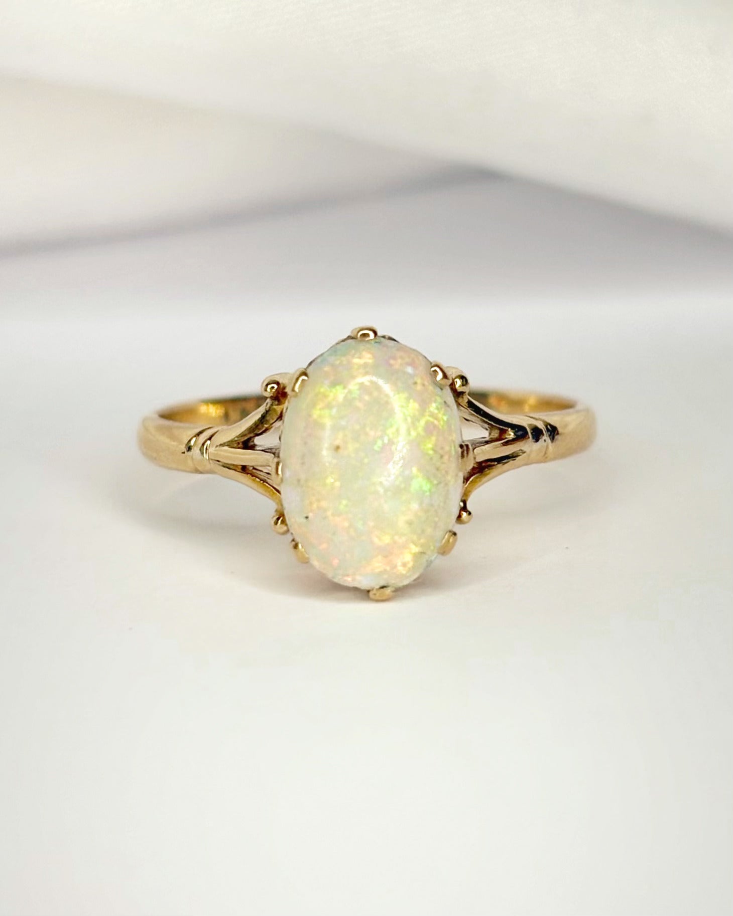 Bague Cocktail Opale 0.95 carat "Alba" - Elliade Paris