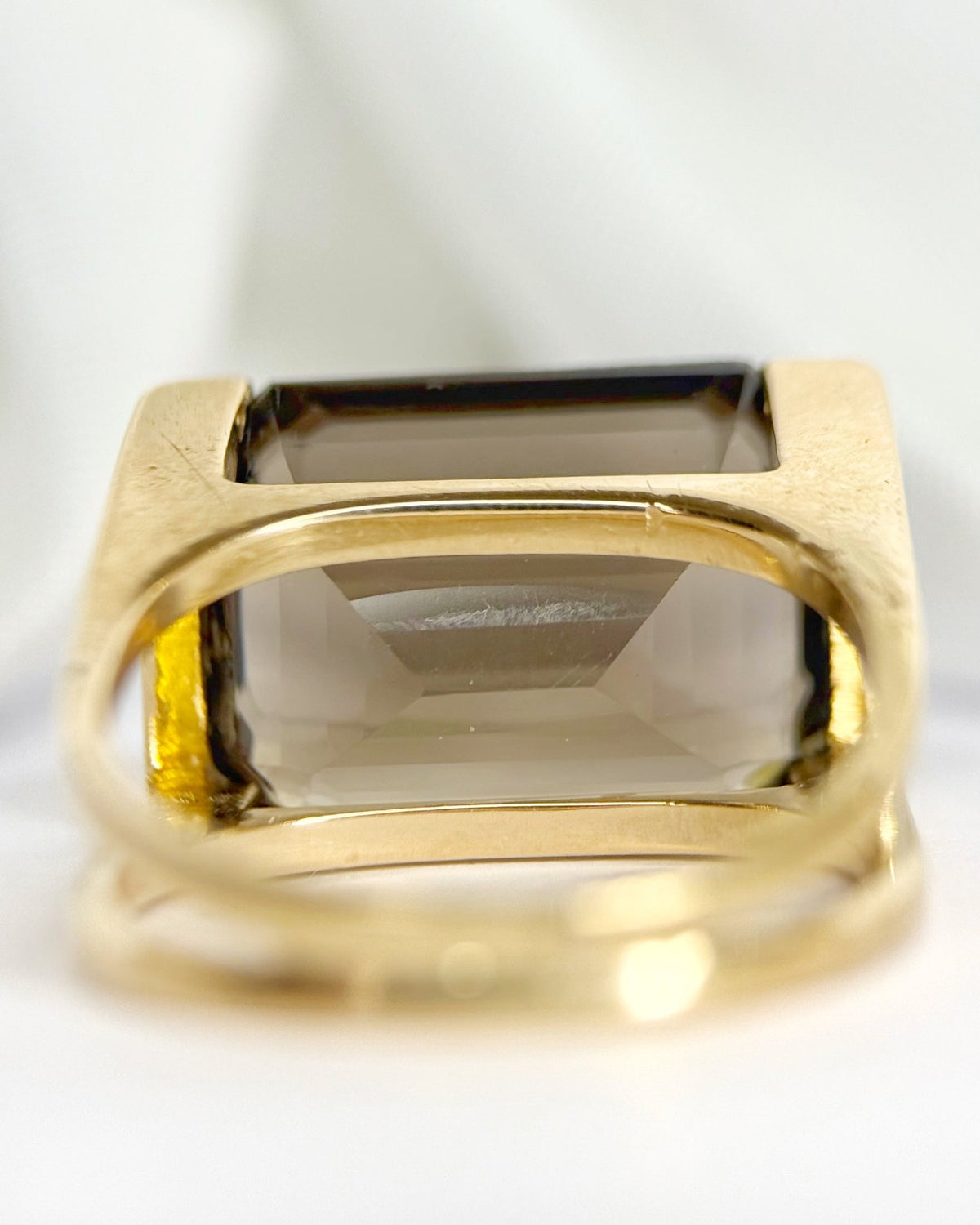 Bague Cocktail Quartz Fumé 12.25 carats 7.88g "Lisette" - Elliade Paris