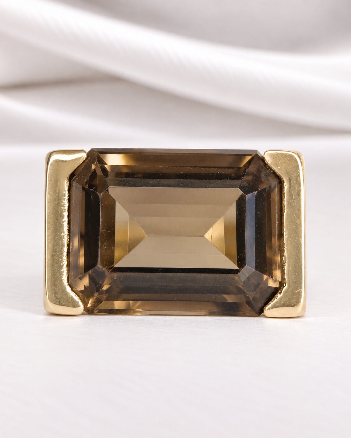 Bague Cocktail Quartz Fumé 12.25 carats 7.88g "Lisette" - Elliade Paris