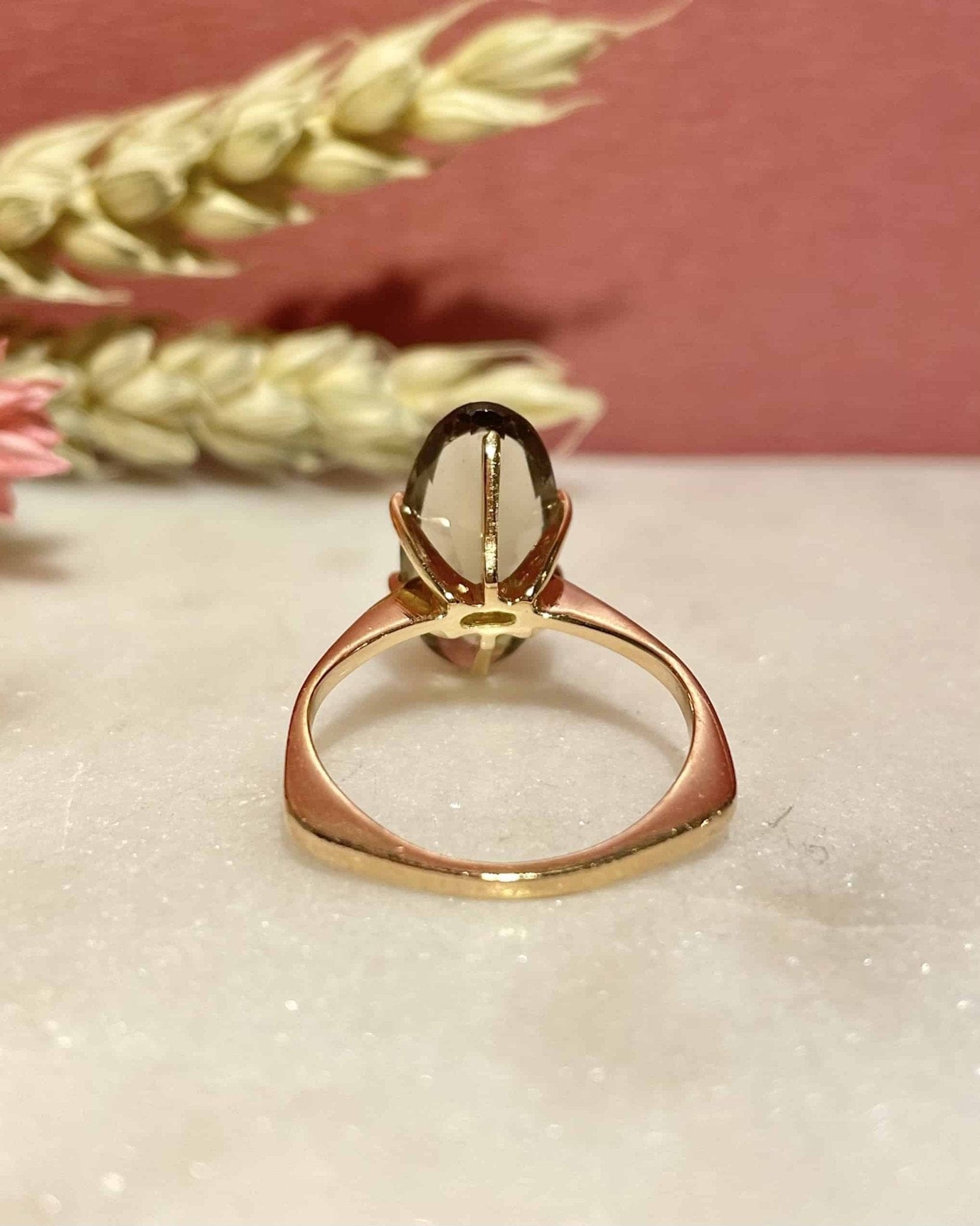 Bague Cocktail Quartz fumé 3.15 Carats "Bielle" - Elliade Paris