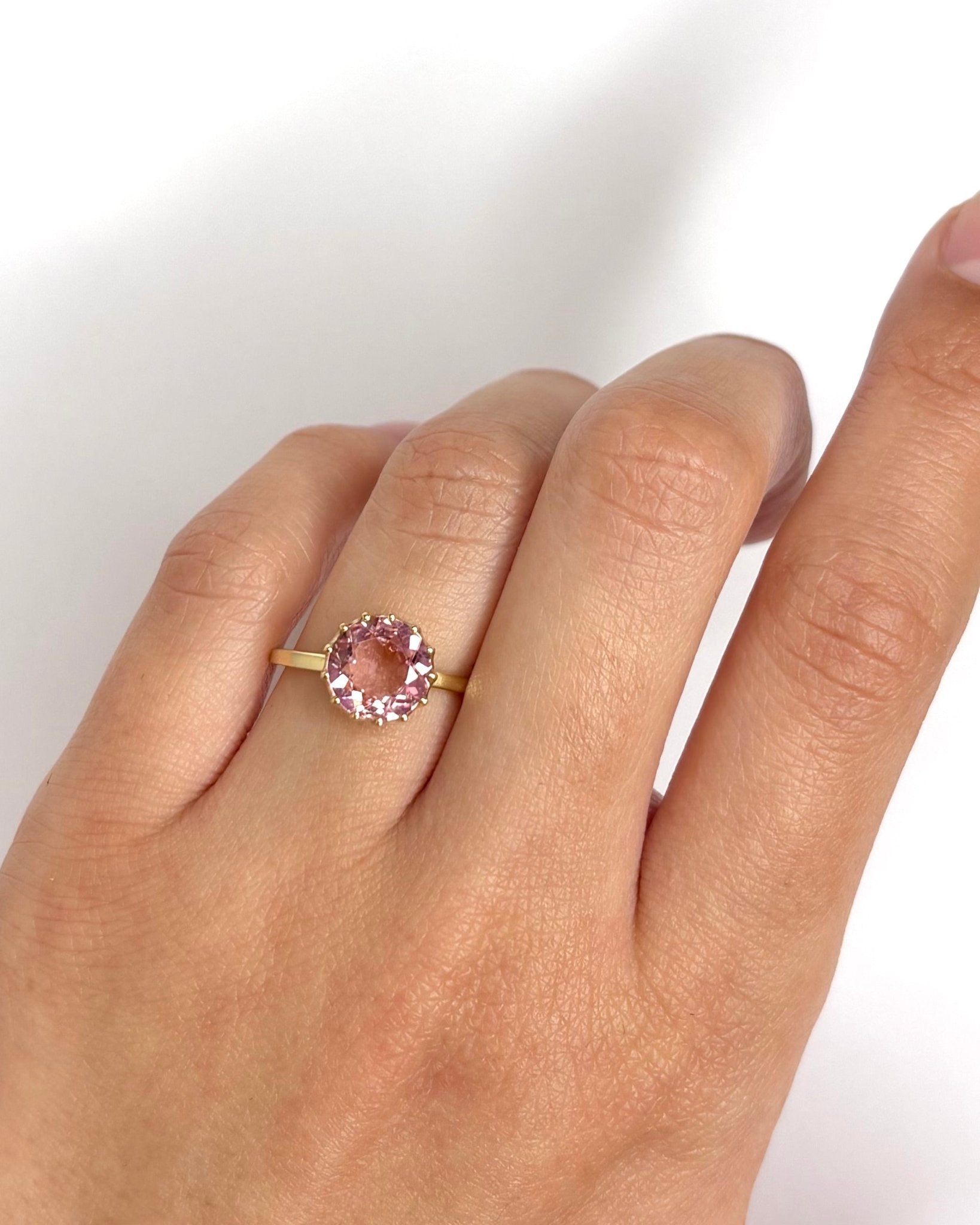 Bague Cocktail Tourmaline Rose 2 carats "Romy" - Elliade Paris