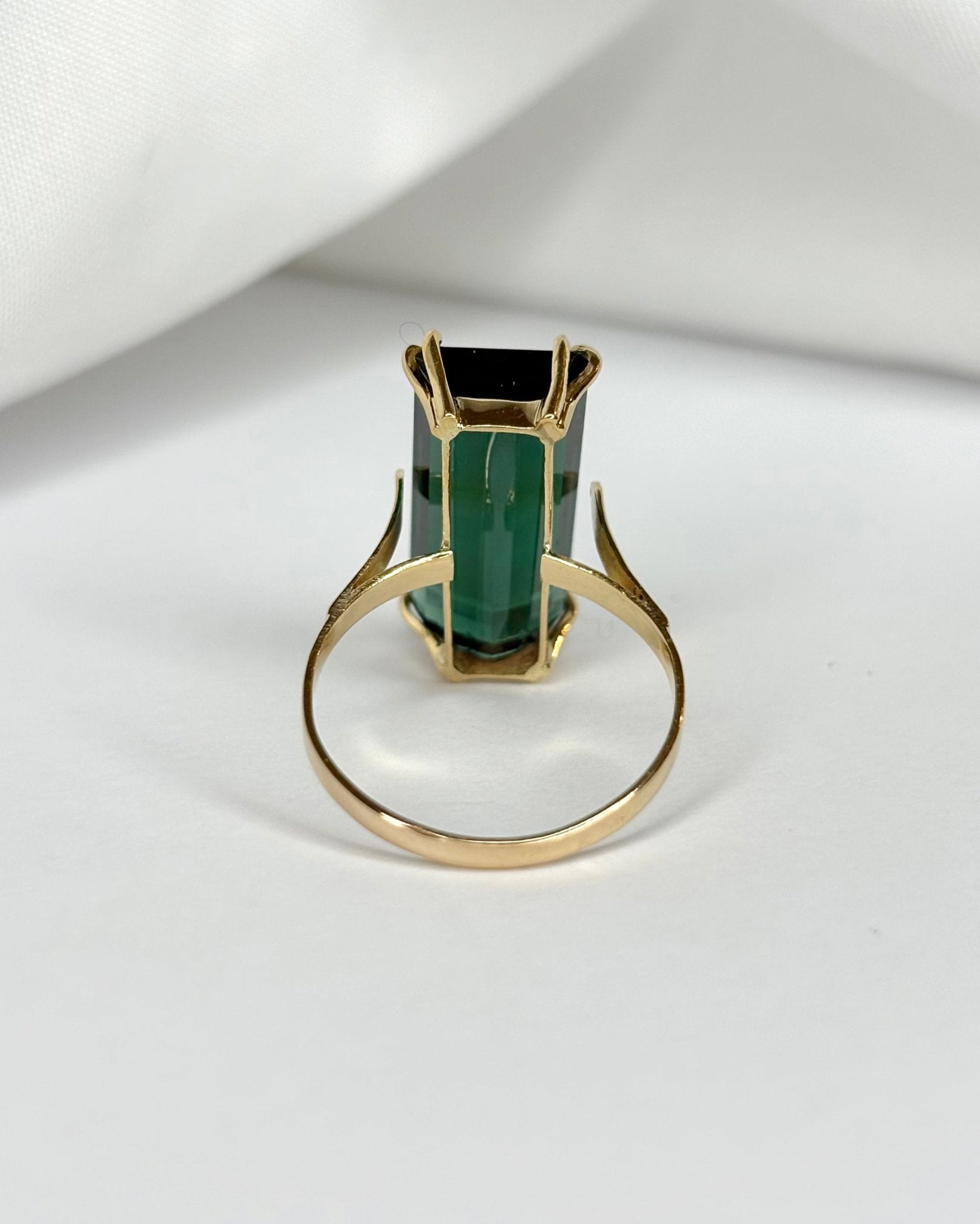 Bague Cocktail Tourmaline Verte 8 carats "Monia" - Elliade Paris