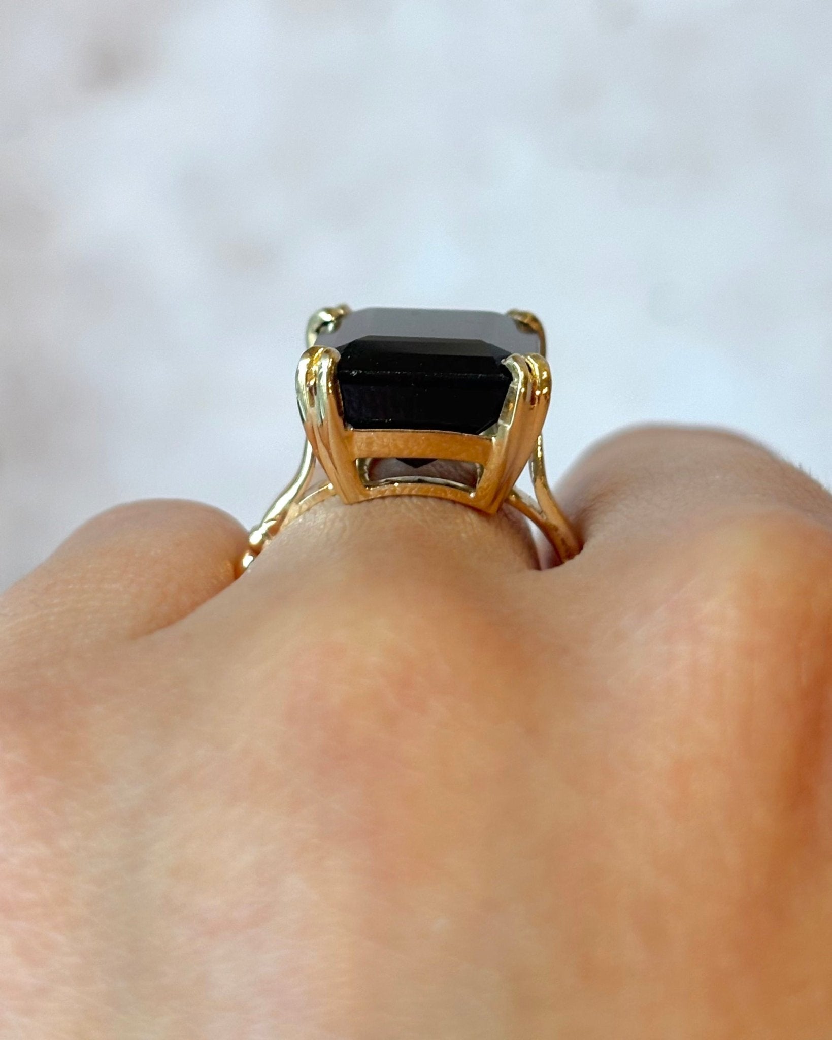 Bague Cocktail Tourmaline Verte 8.35 carats "Emma" - Elliade Paris