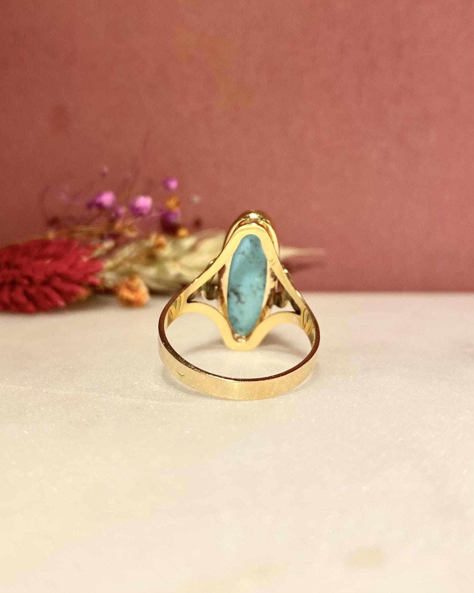 Bague Cocktail Turquoise 4.30 carats "Noor" - Elliade Paris