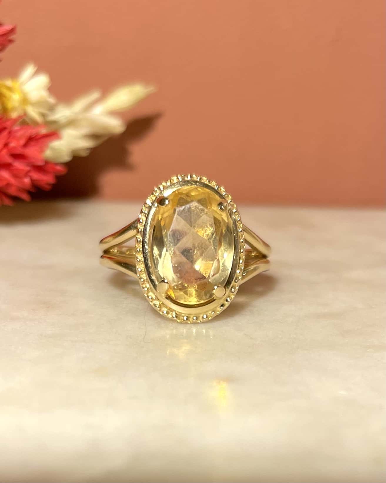 "Angèle" 3.80 carat Citrine Cocktail Ring