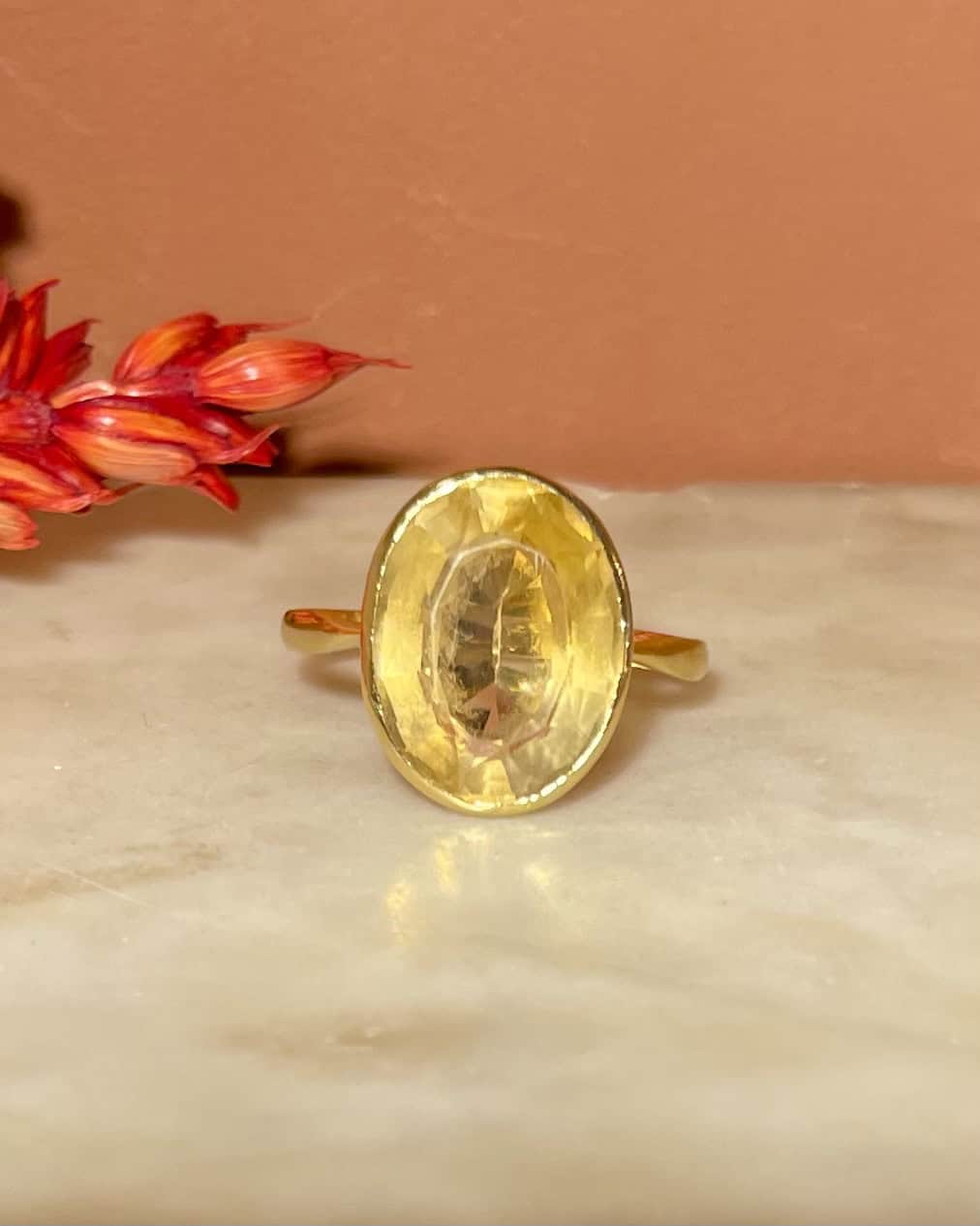 Bague Cocktail Citrine 6.75 carats "Shana" - Elliade Paris