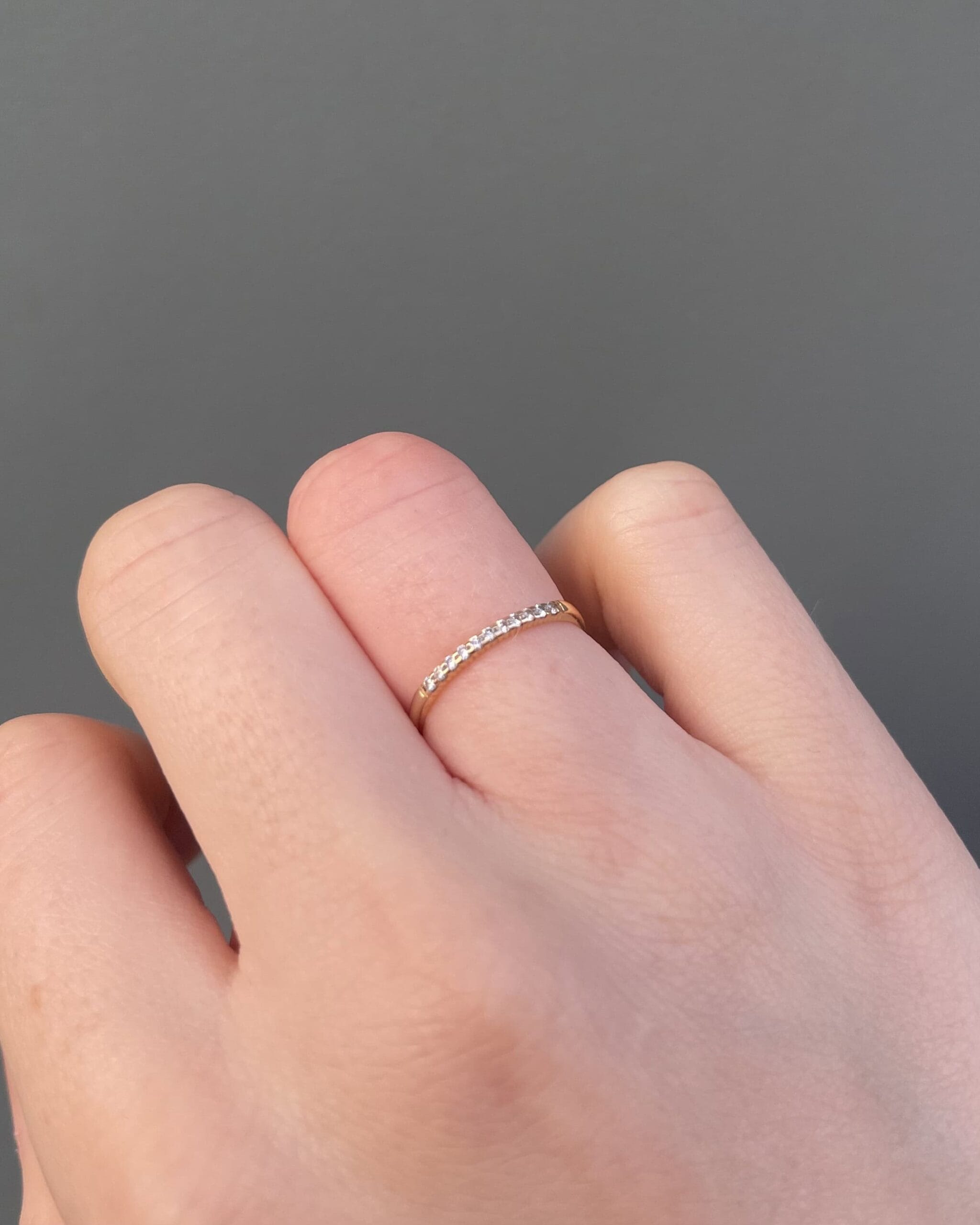 Demi Alliance Vintage 11 Diamants "Haada" - Elliade Paris