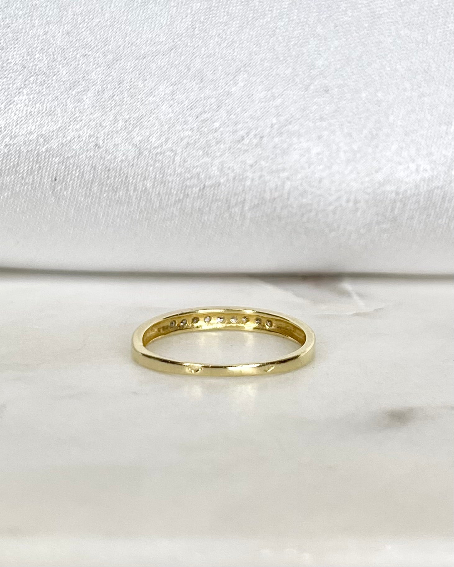 Bague Demi - Alliance Diamants 0.09 carat "Audrey" - Elliade Paris