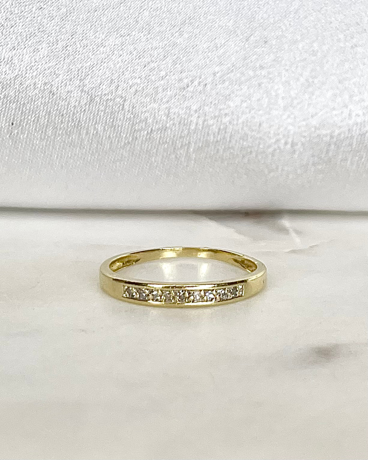 Bague Demi - Alliance Diamants 0.09 carat "Audrey" - Elliade Paris