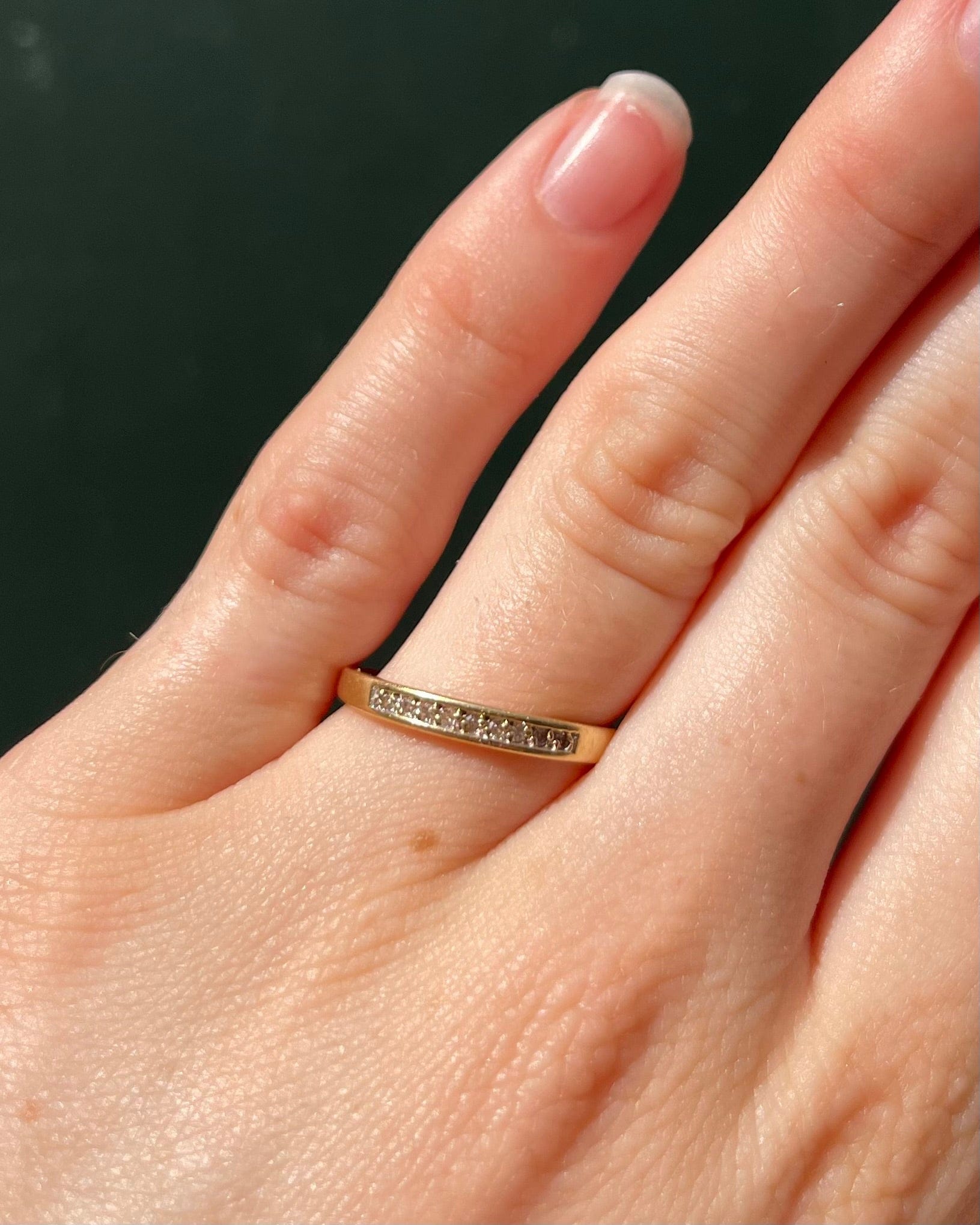 Bague Demi - Alliance Diamants 0.09 carat "Audrey" - Elliade Paris