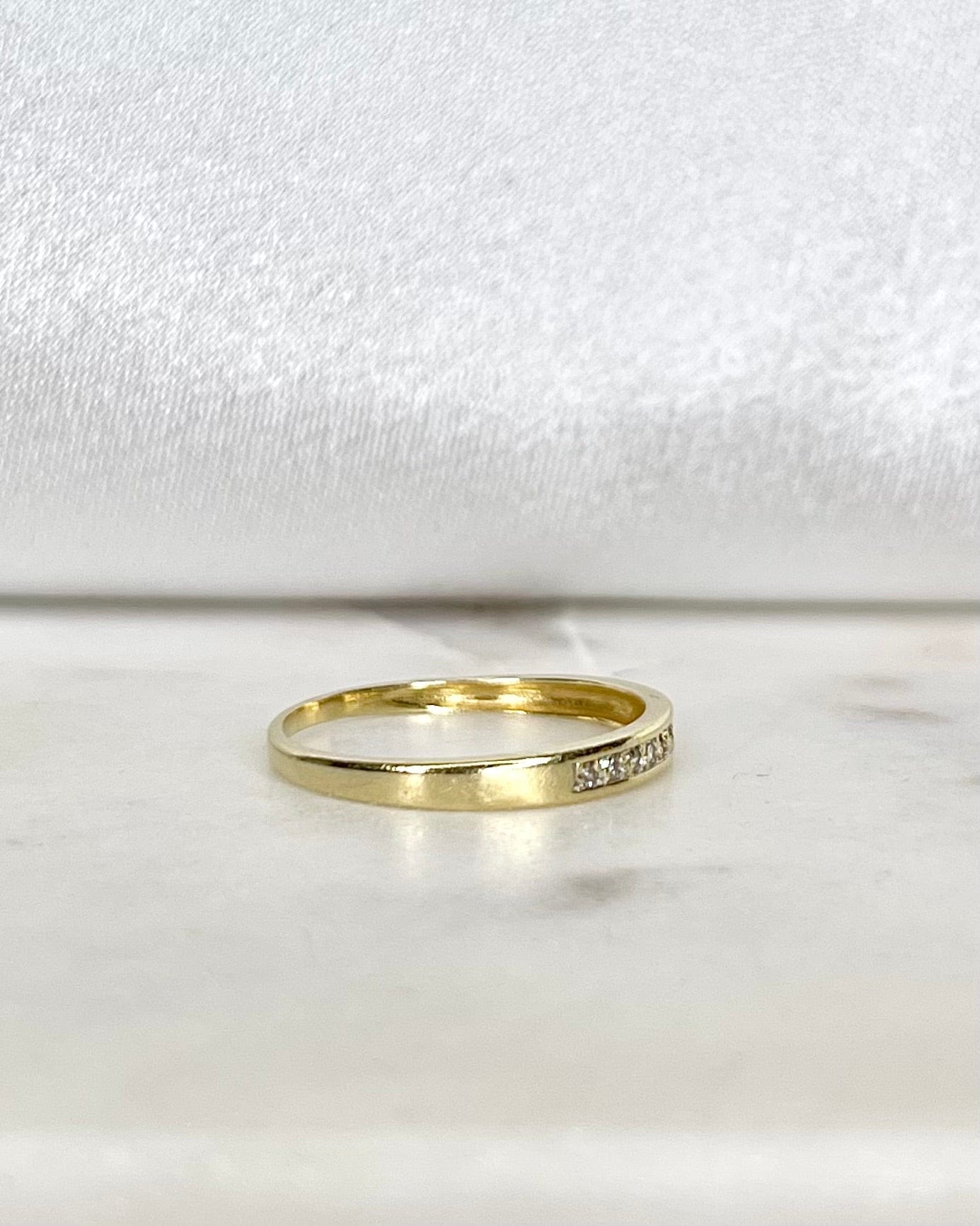 Bague Demi - Alliance Diamants 0.09 carat "Audrey" - Elliade Paris