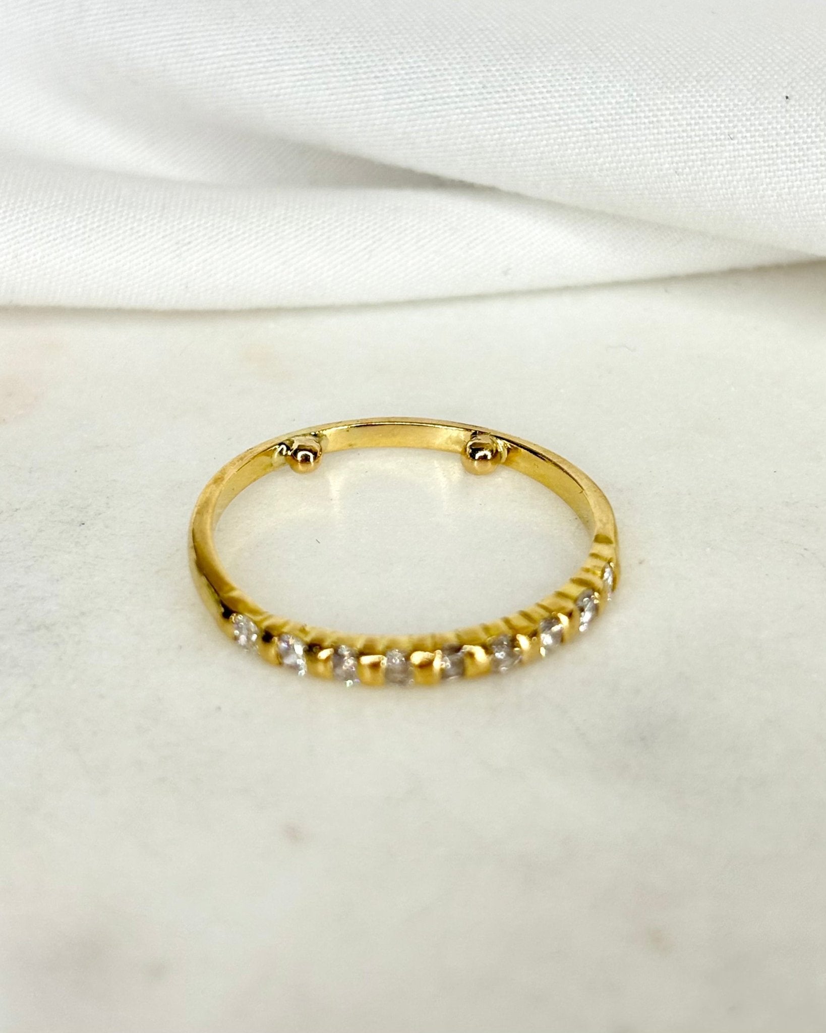 Bague Demi Alliance Diamants 0.36 carat "Lévana" - Elliade Paris