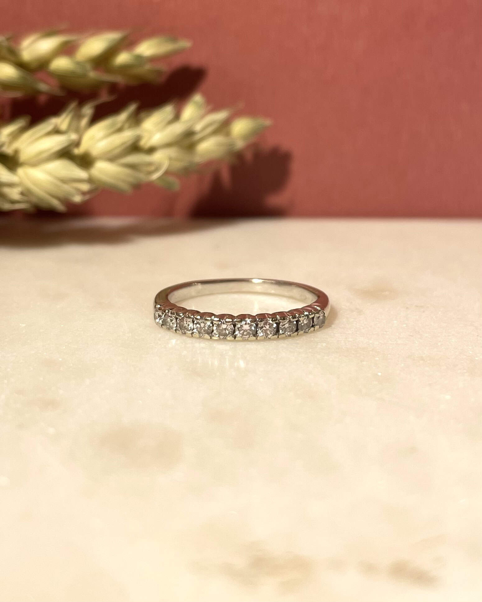 Demi-Alliance 10 Diamants 0.30 carat "Murielle"