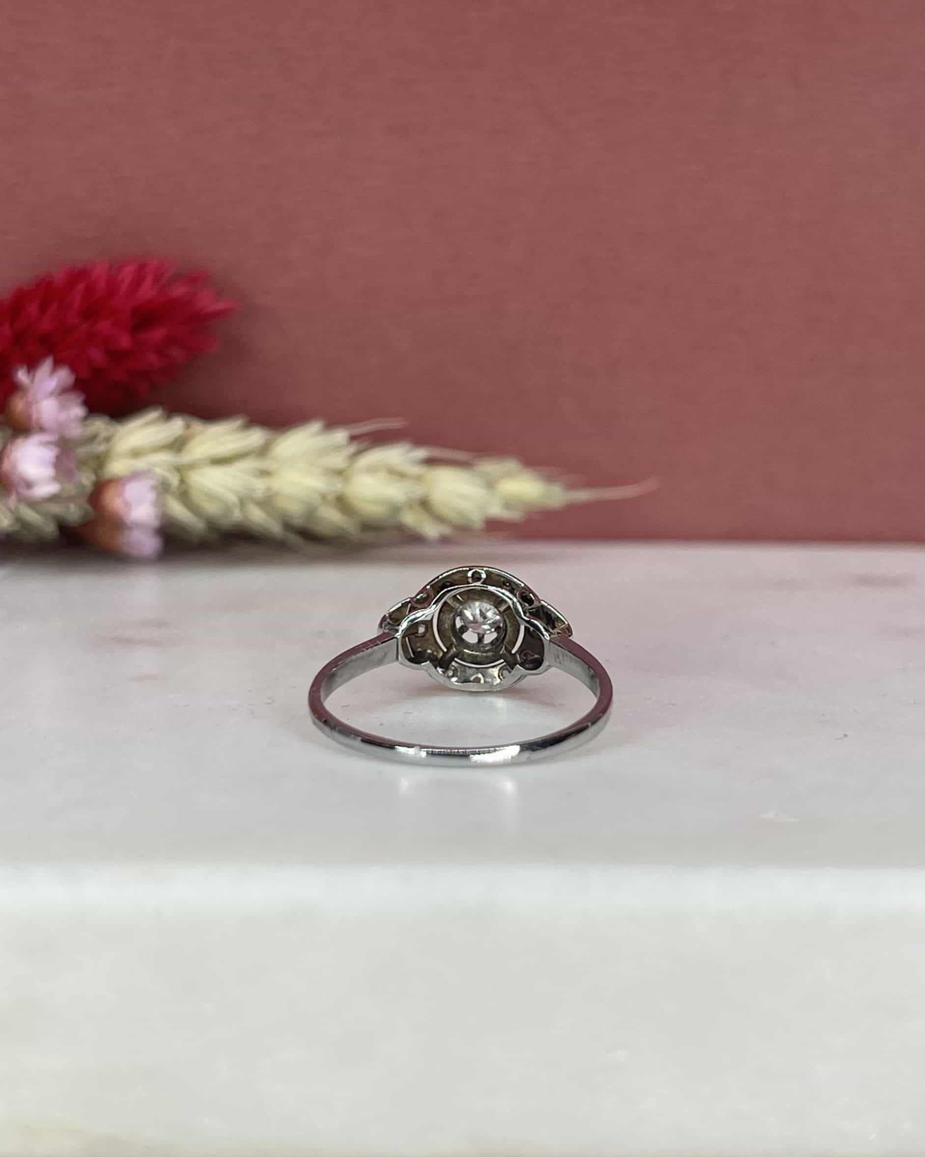 Bague Vintage Art-Déco Diamants "Sadie"