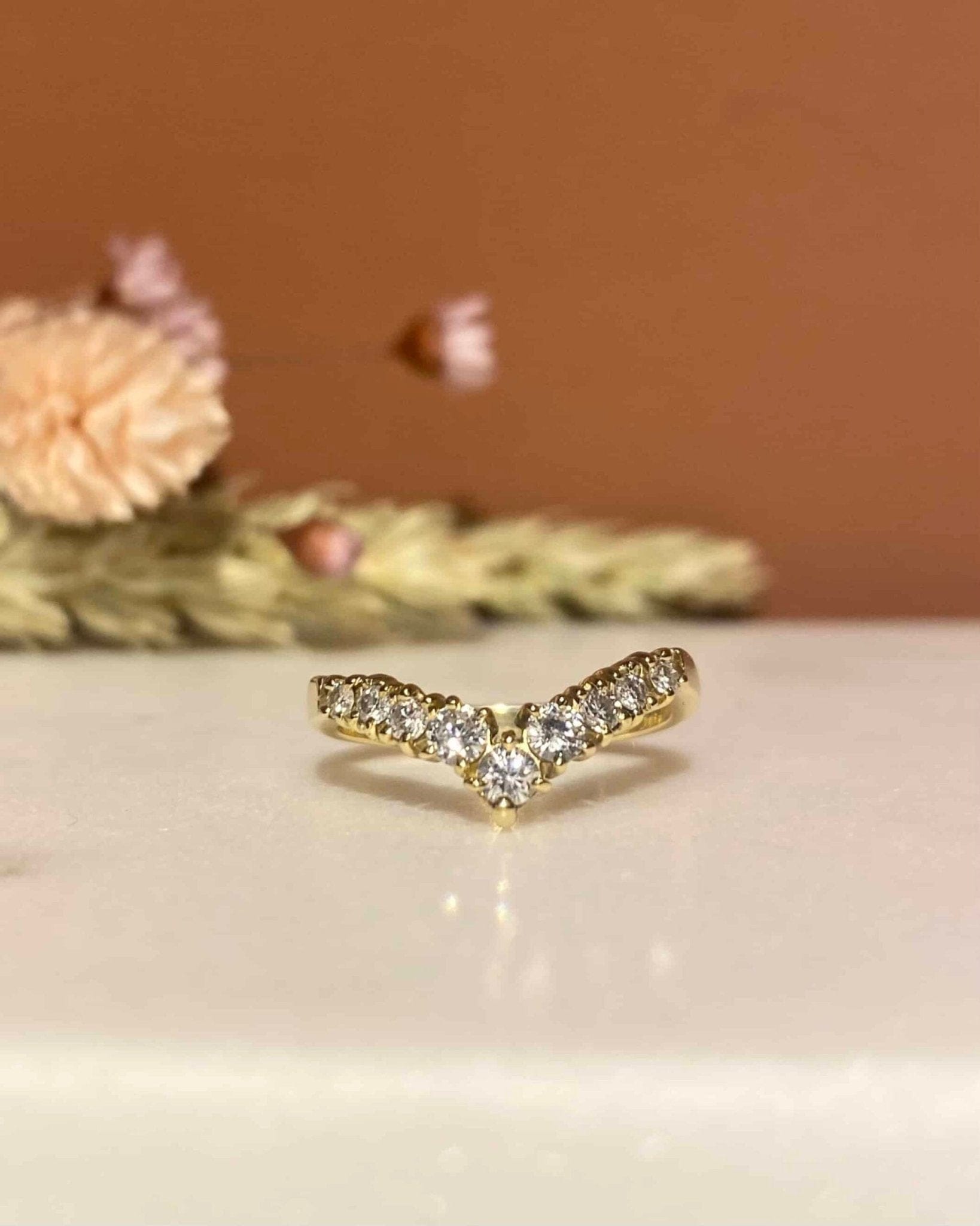 Bague Diadème Diamants 0.44 carat "Ariella" - Elliade Paris