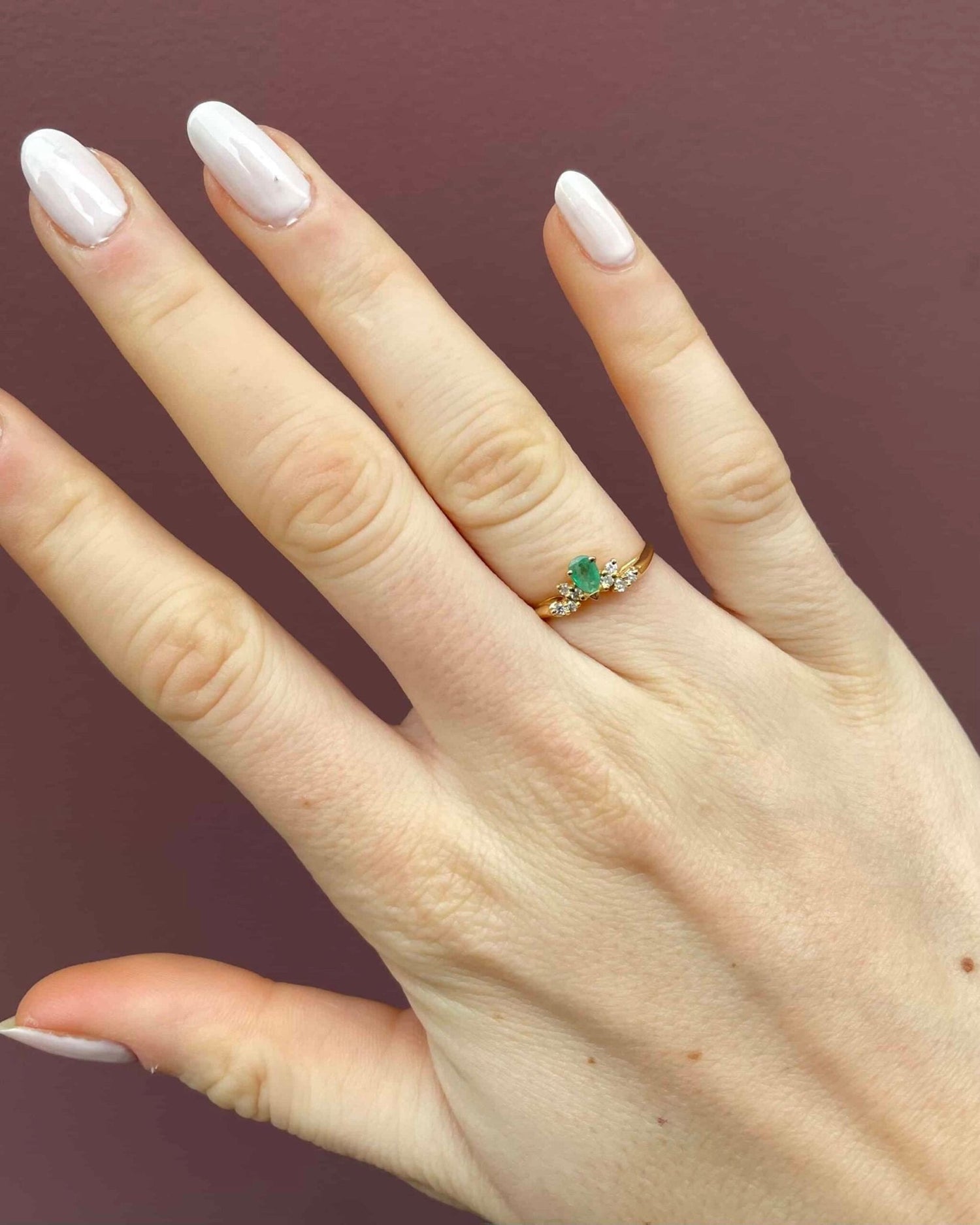 Bague Diadème Émeraude & Diamants "Jenna" - Elliade Paris