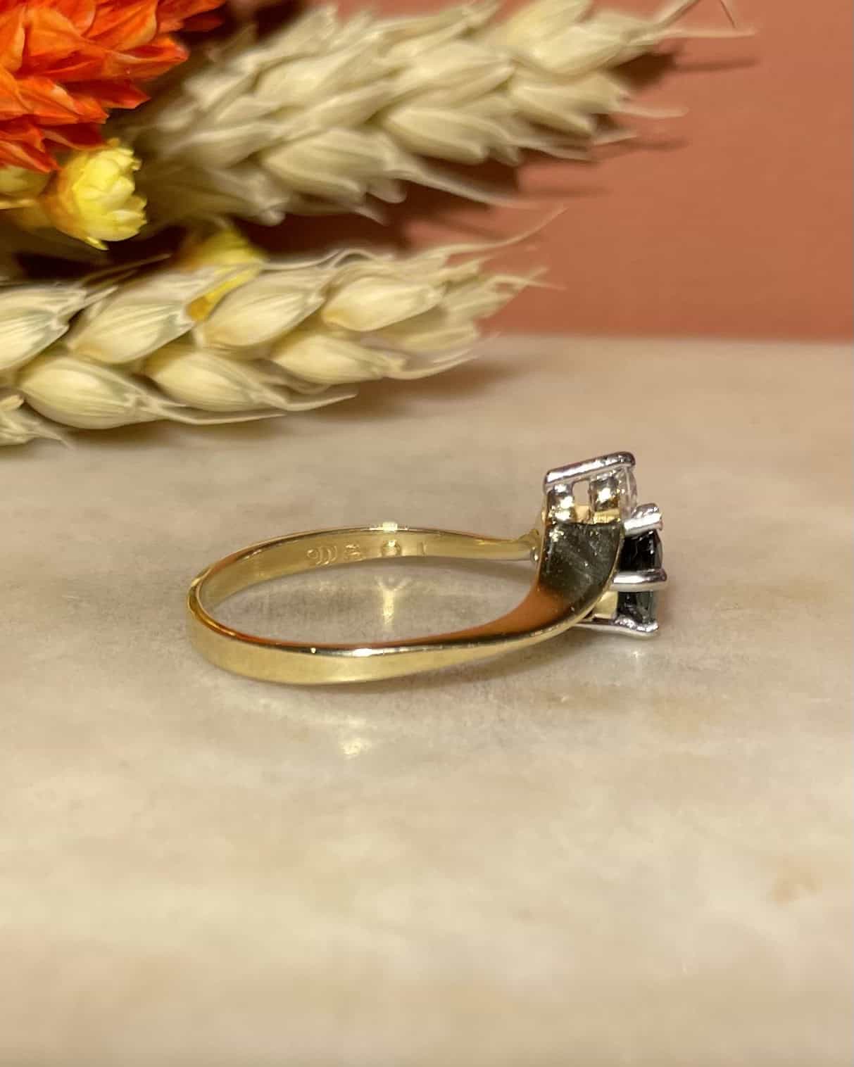 Bague Diadème Saphir & Diamant "Jorissa" - Elliade Paris