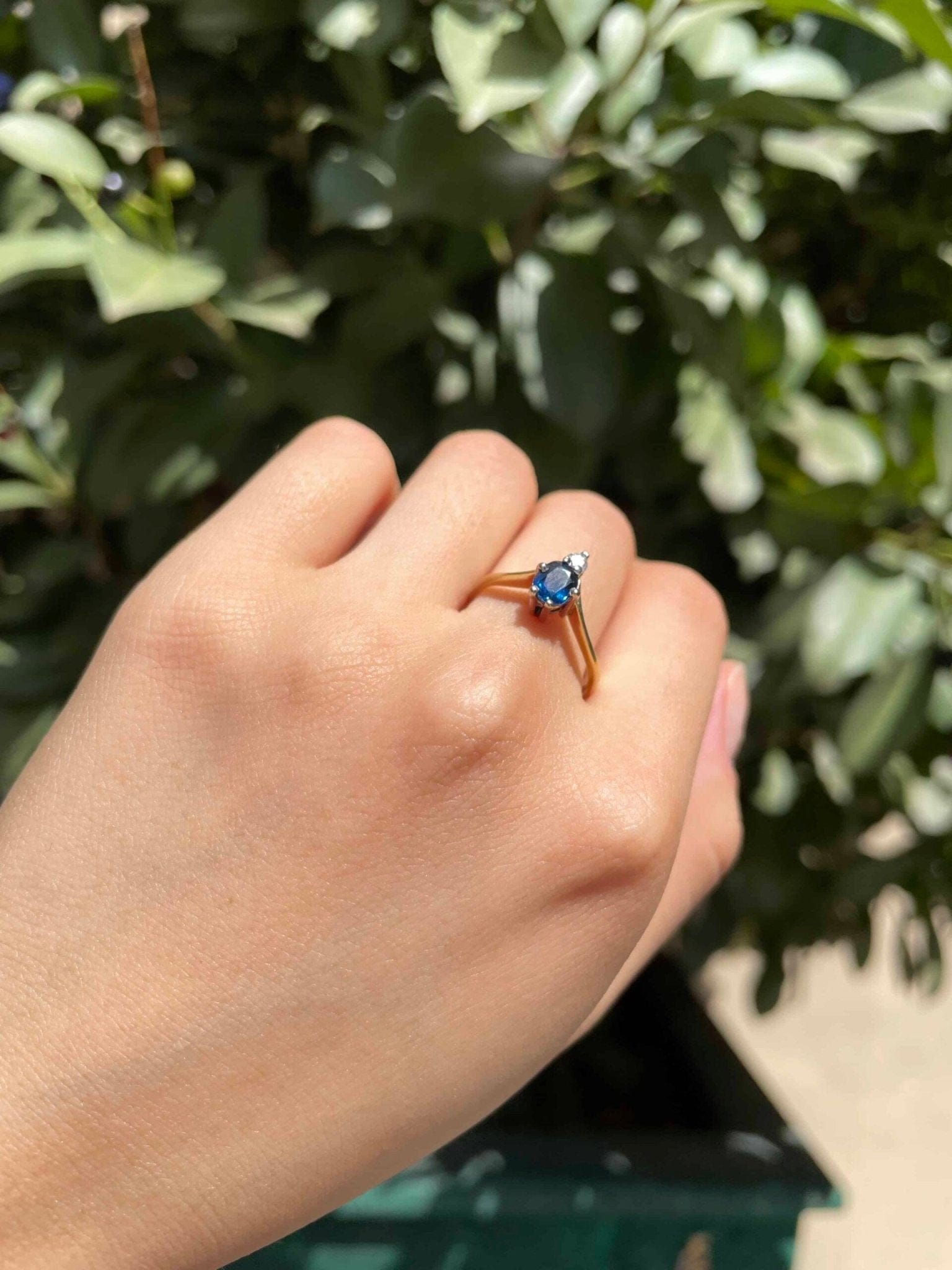 Bague Diadème Saphir & Diamant "Jorissa" - Elliade Paris