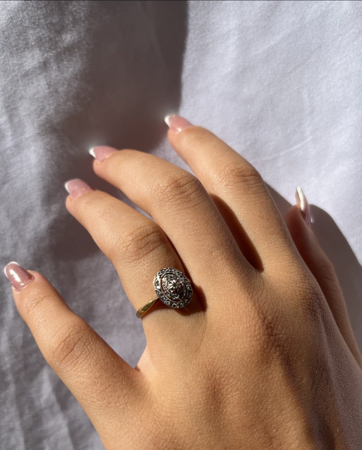 Bague diamants Art - déco "Iliana" - Elliade Paris