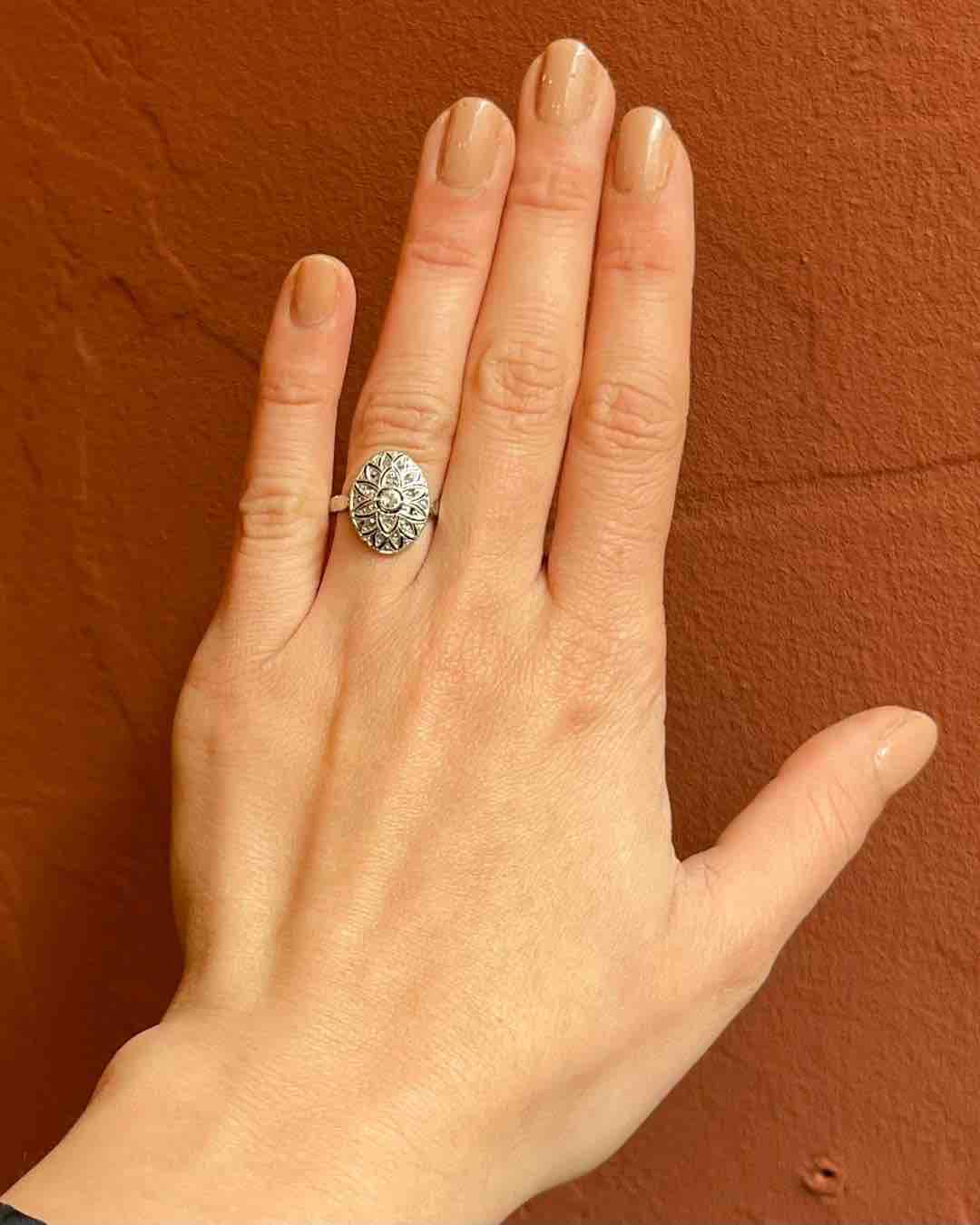 Bague Diamants Art - déco "Tiwa" - Elliade Paris