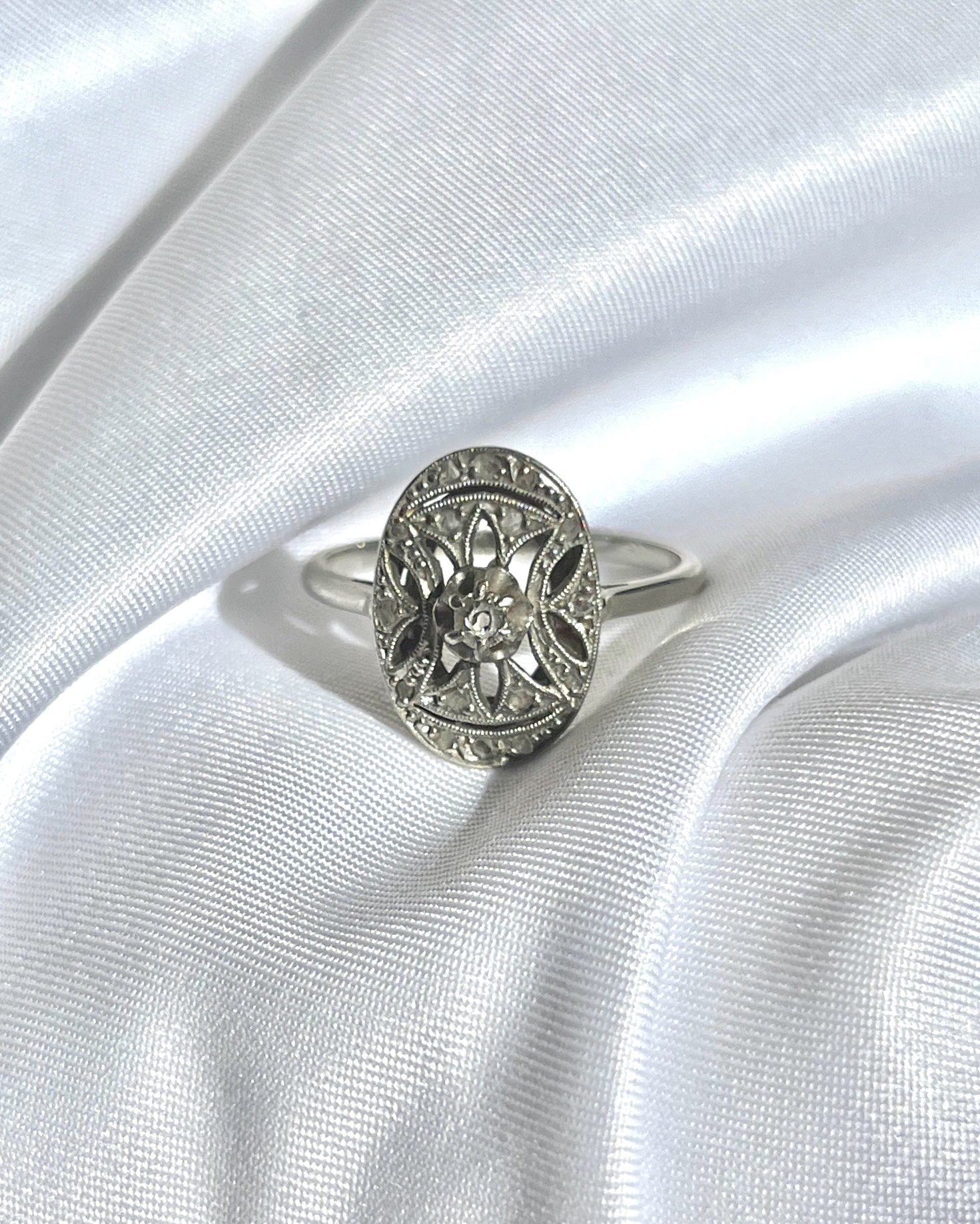 Bague diamants Art - déco "Victoria" - Elliade Paris