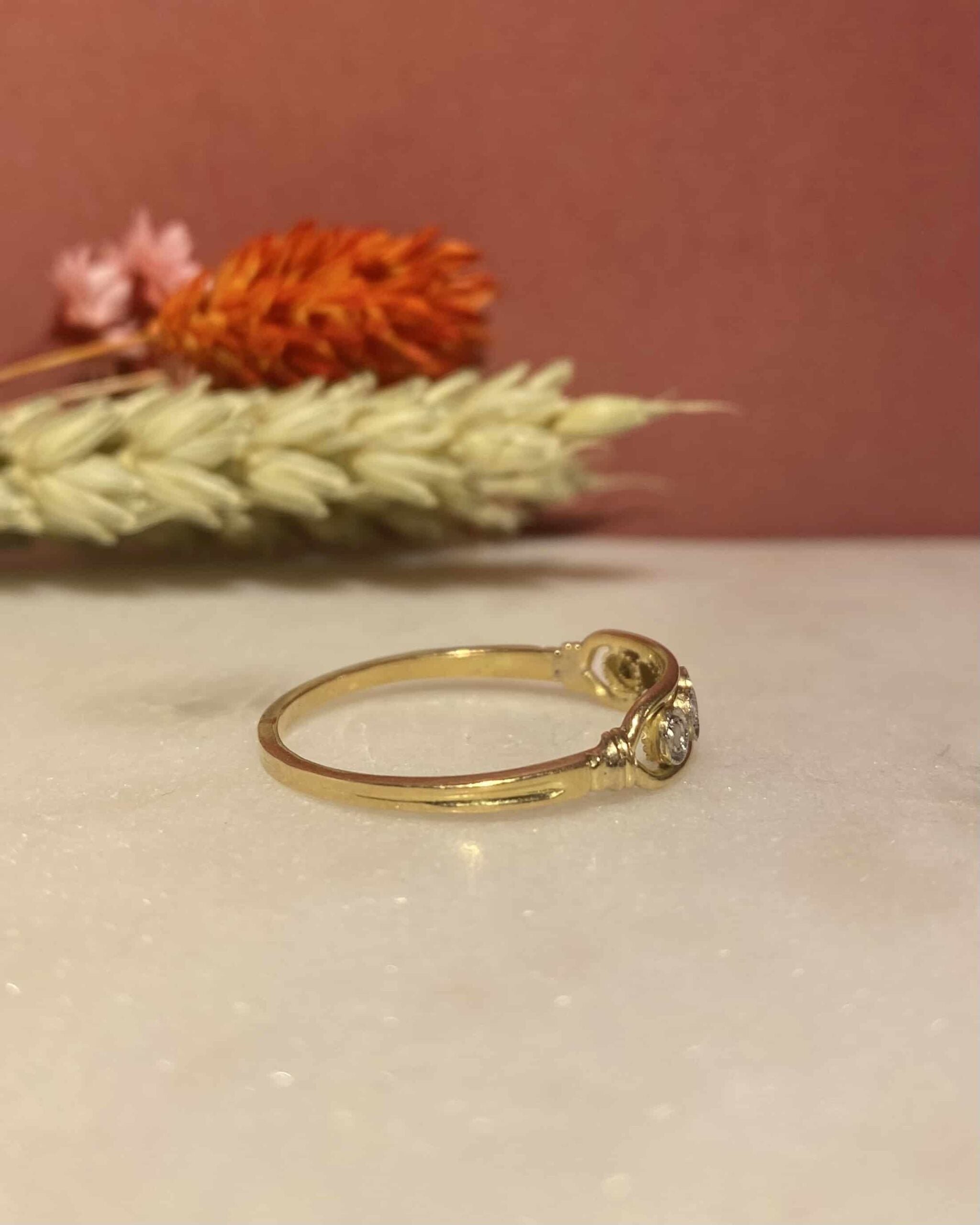 Bague Rivière Art Déco Diamants "Sole"