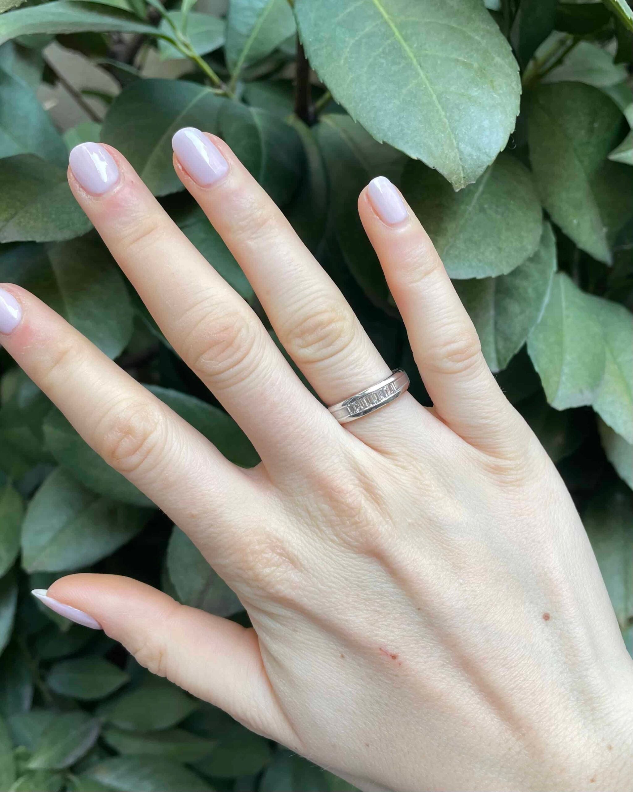 Bague Vintage Jonc 8 Diamants Baguettes "Melinda" - Elliade Paris