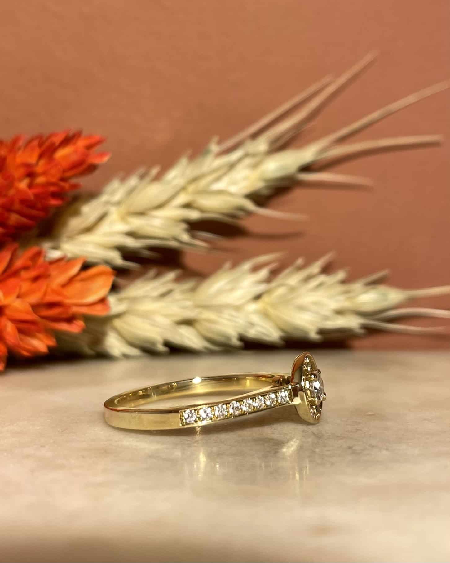 Bague Solitaire 29 Diamants "Carmelle"