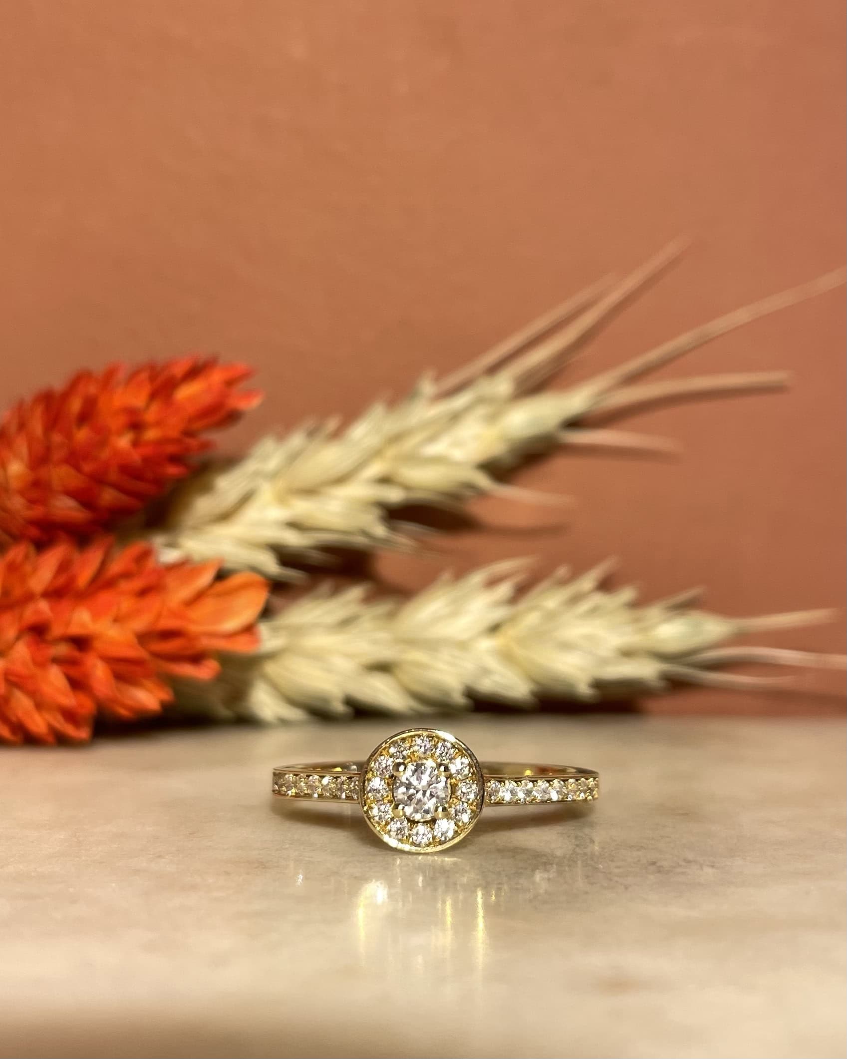 Bague Solitaire 29 Diamants "Carmelle"