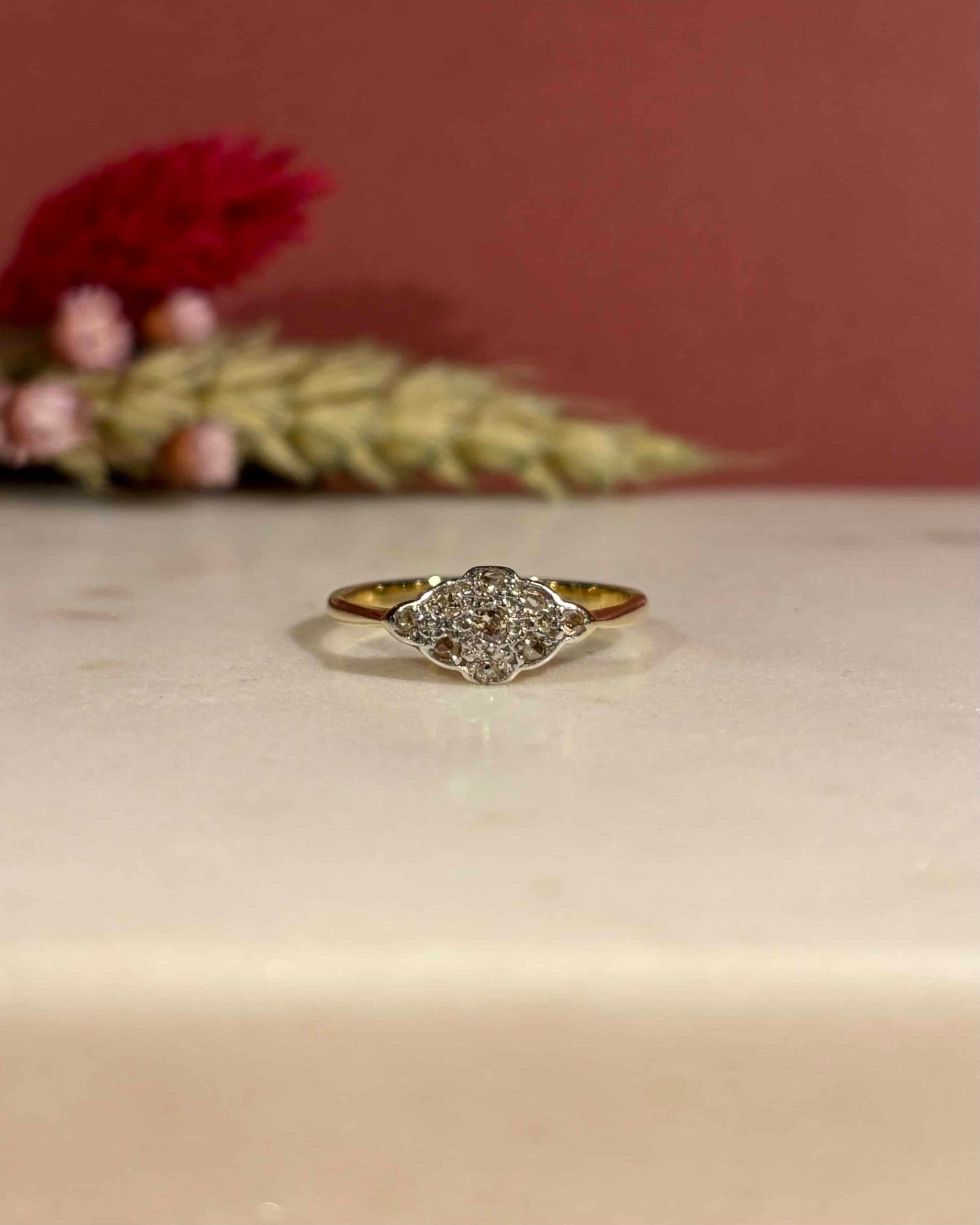 Bague Art-Déco Diamants "Chantal" - Elliade Paris