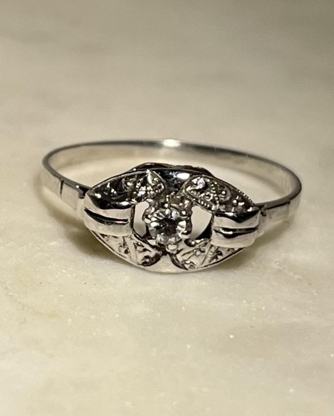 Bague diamants style Art - déco "Lexine" - Elliade Paris