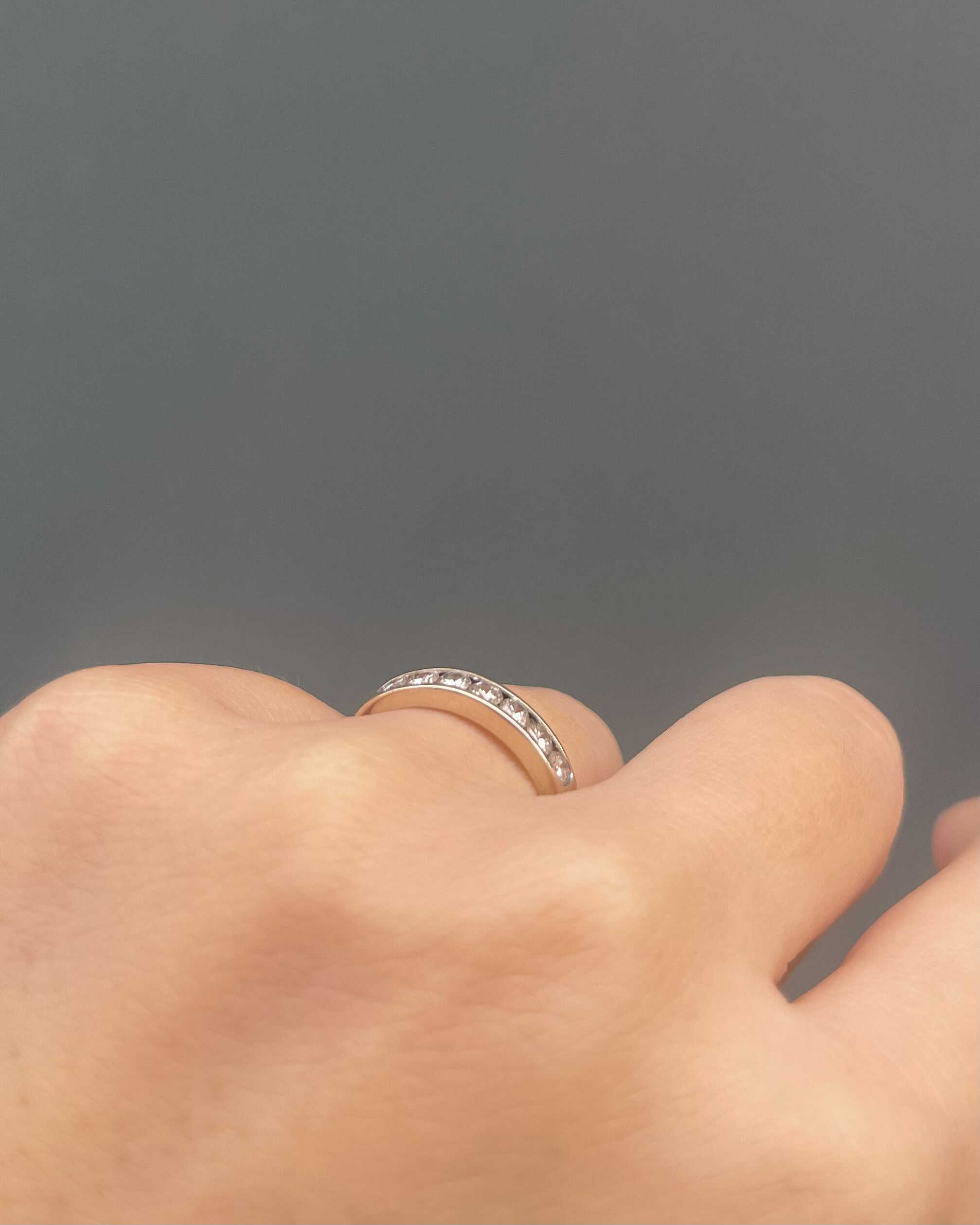 Demi-Alliance vintage 7 Diamants "Chayma"