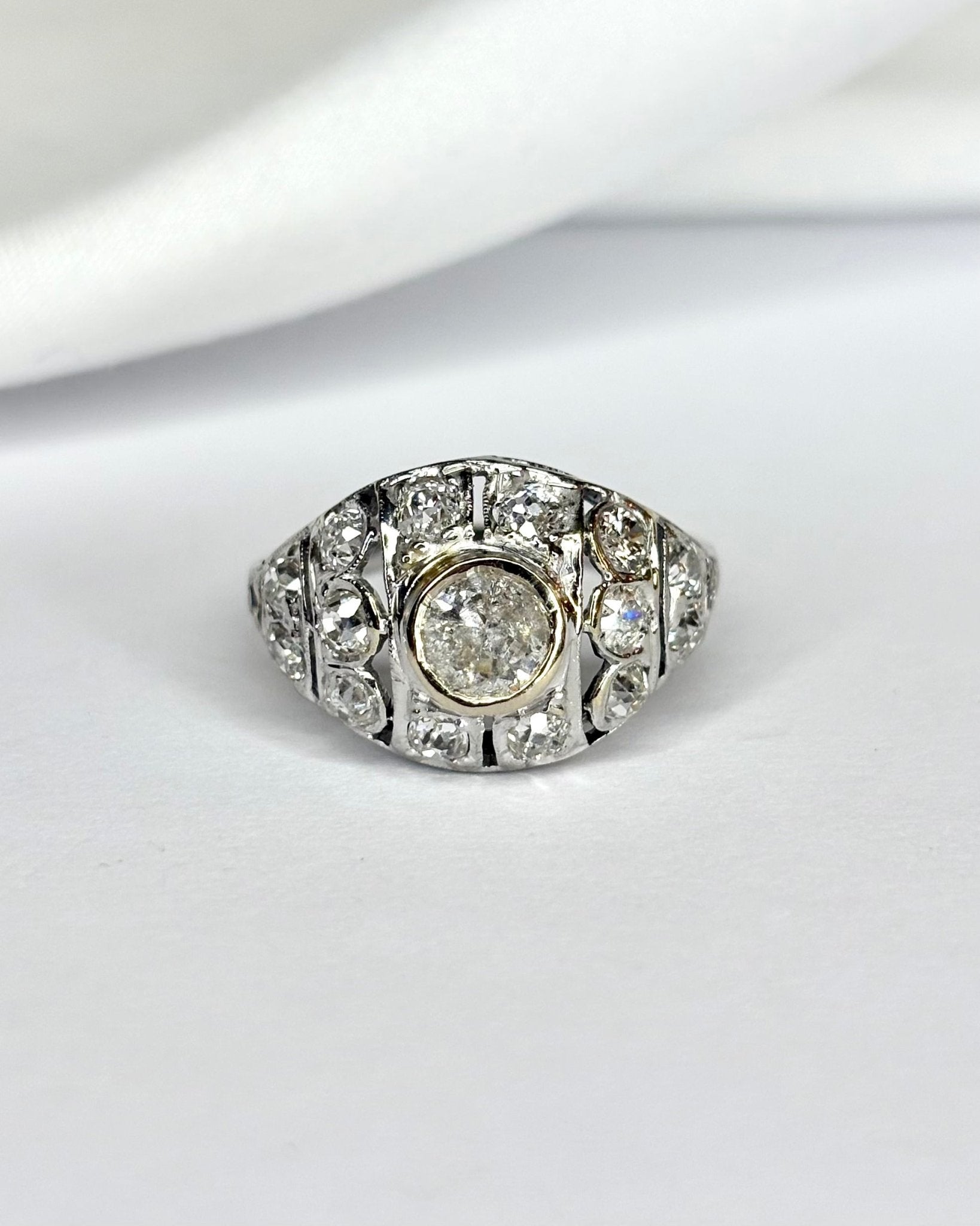 Bague Dôme Diamants 1.38 carat "Lucia" - Elliade Paris