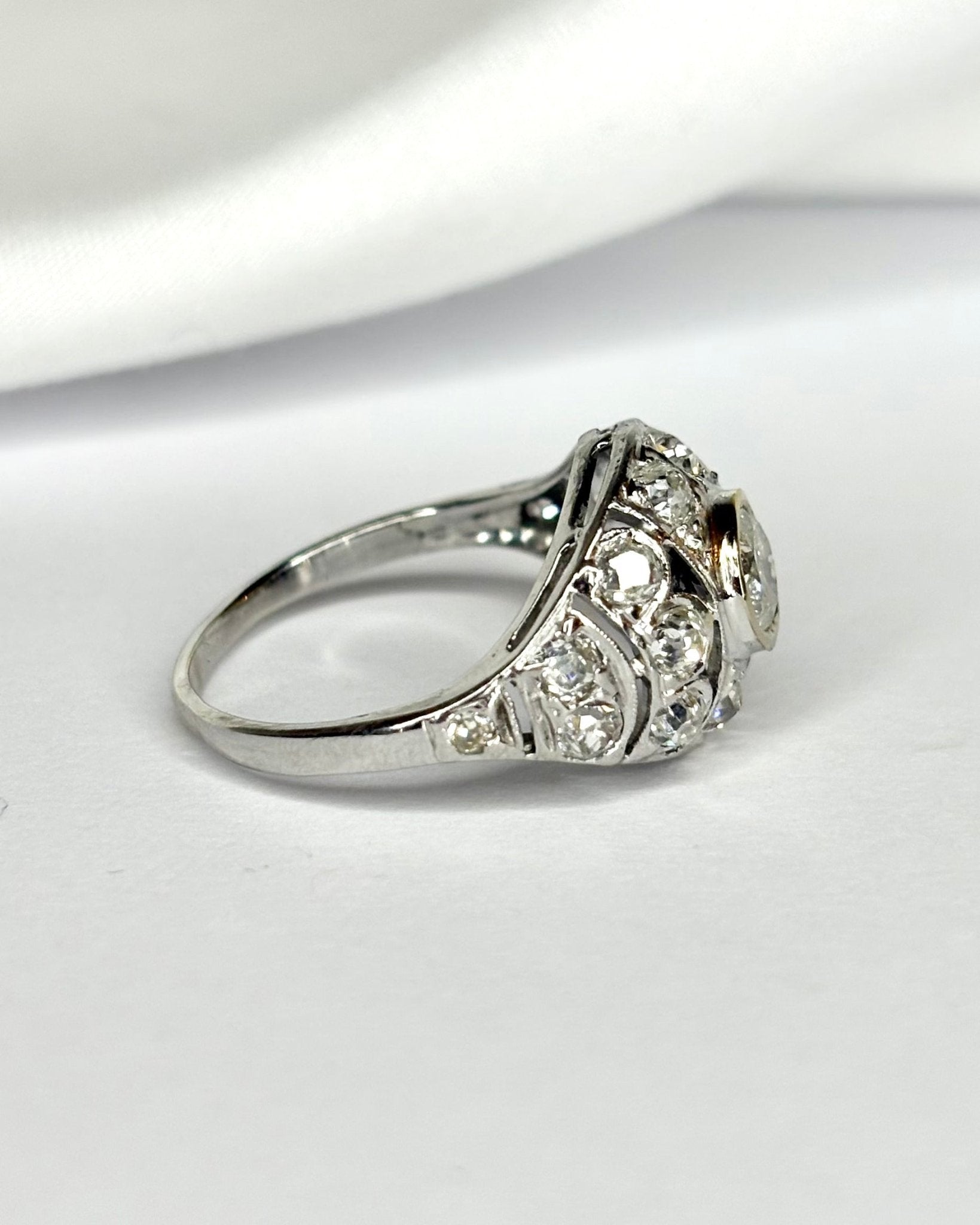 Bague Dôme Diamants 1.38 carat "Lucia" - Elliade Paris