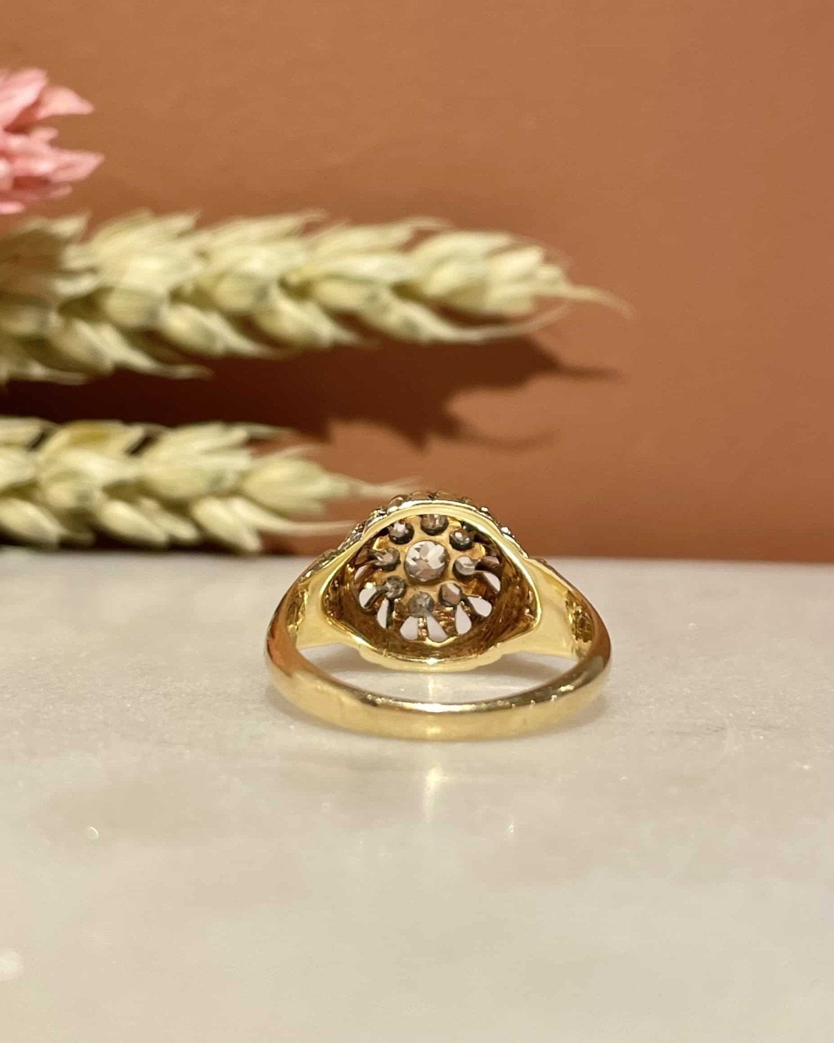 Bague Dôme Vintage Diamant "Ness" - Elliade Paris