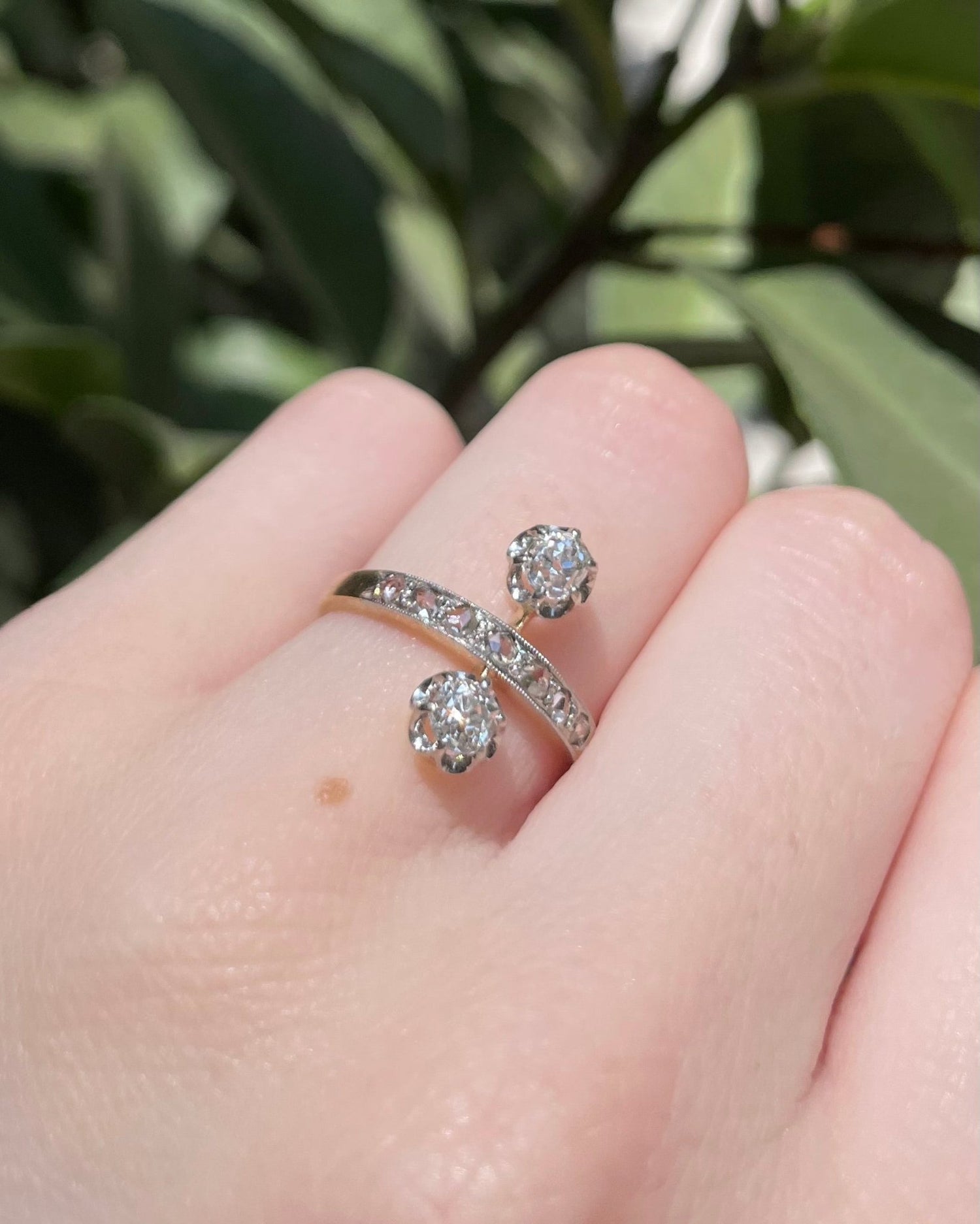 Bague Duchesse Diamants 0.47 carat "Blanche" - Elliade Paris