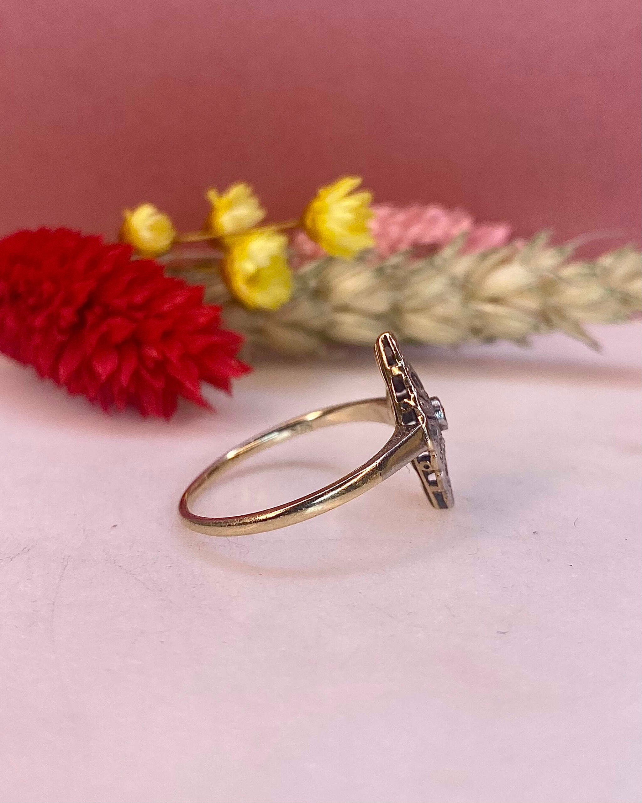 Bague Vintage Art-Déco Diamants "Marilou" - Elliade Paris