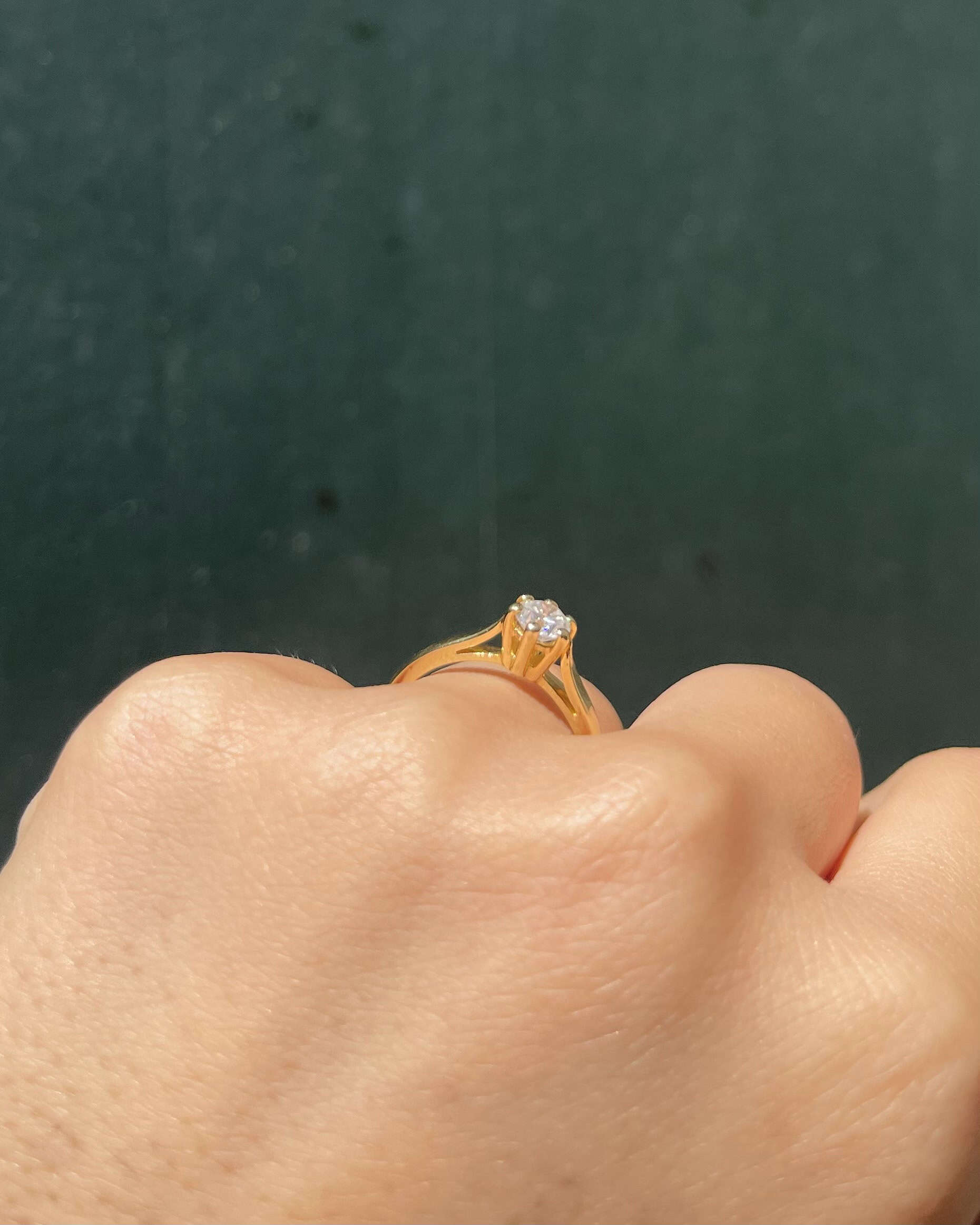 Bague Solitaire Diamant 0.45 carat "Leyna" - Elliade Paris