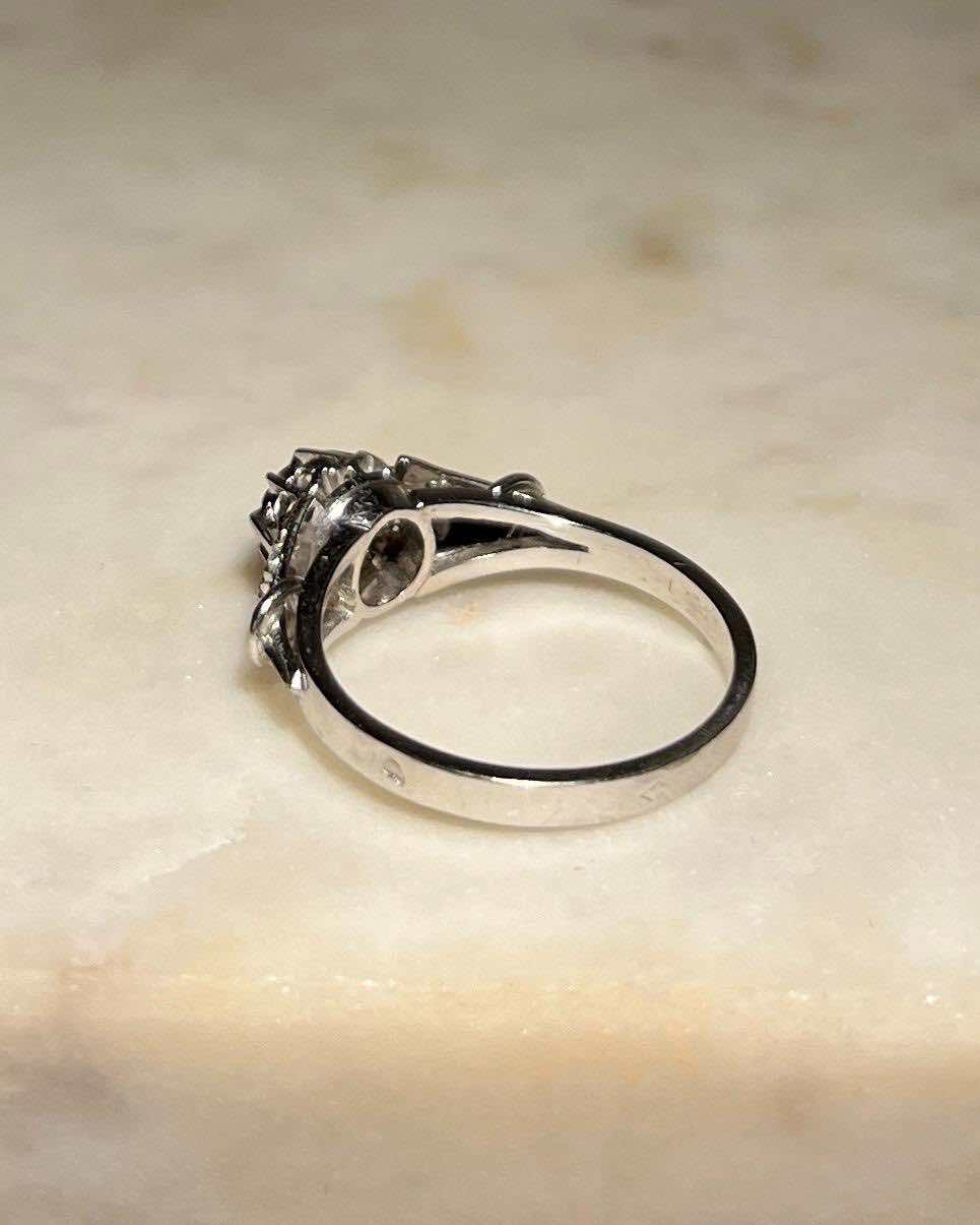 Bague en Or gris & Diamants "Luce" - Elliade Paris