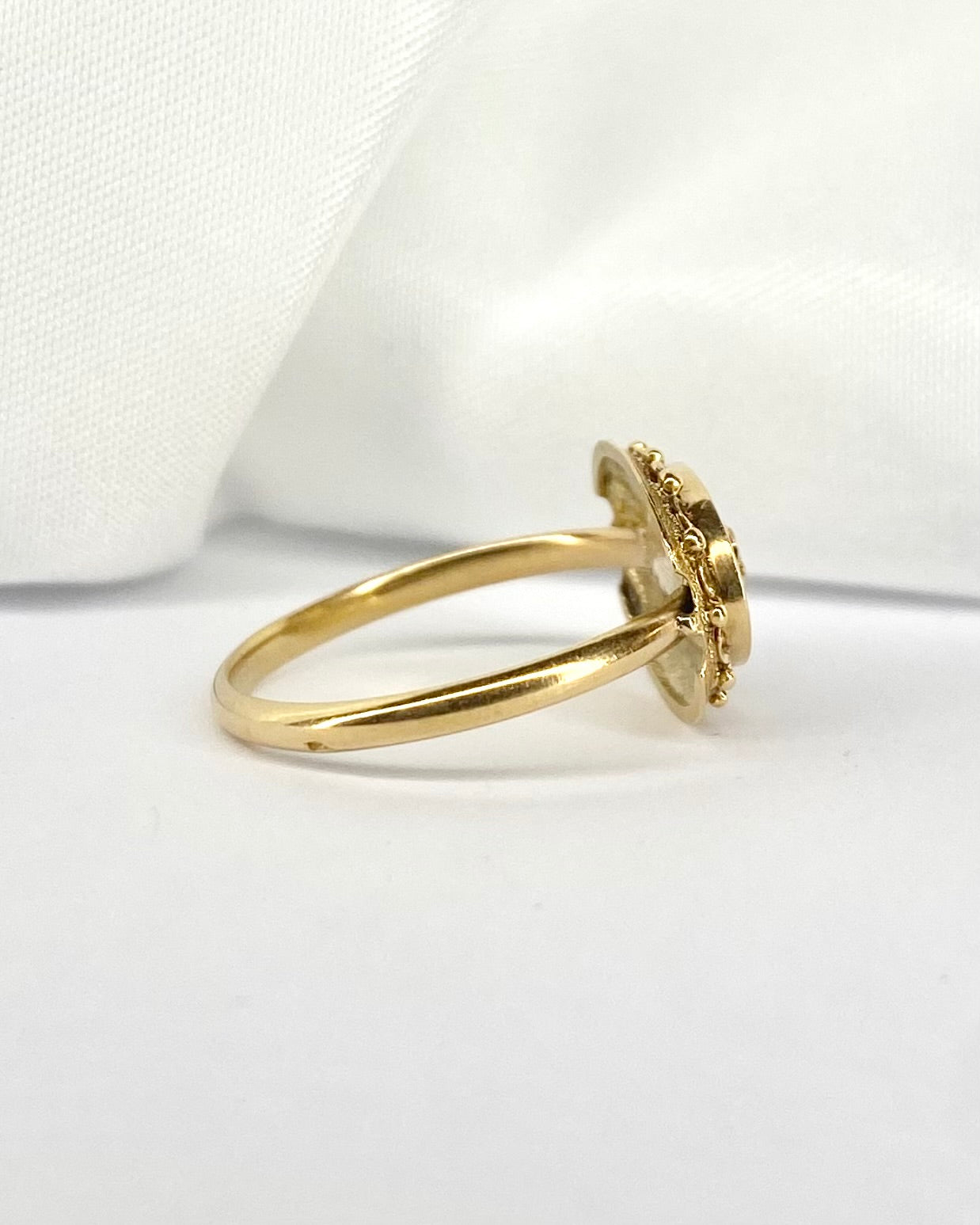 Bague Étoile Diamant & Jaspe Sanguin "Clervie" - Elliade Paris