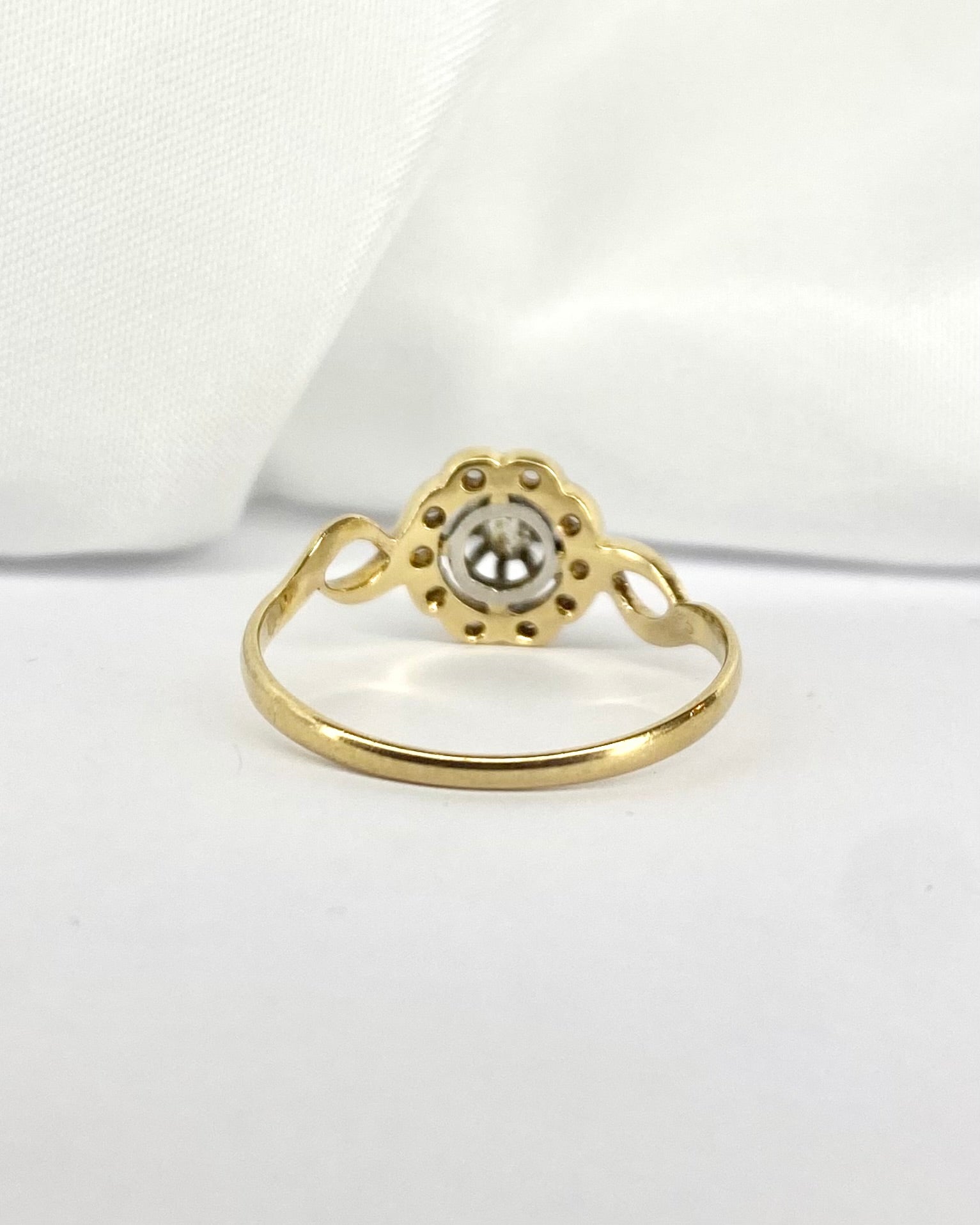 Bague Fleur Art Nouveau Diamants "Lilou" - Elliade Paris