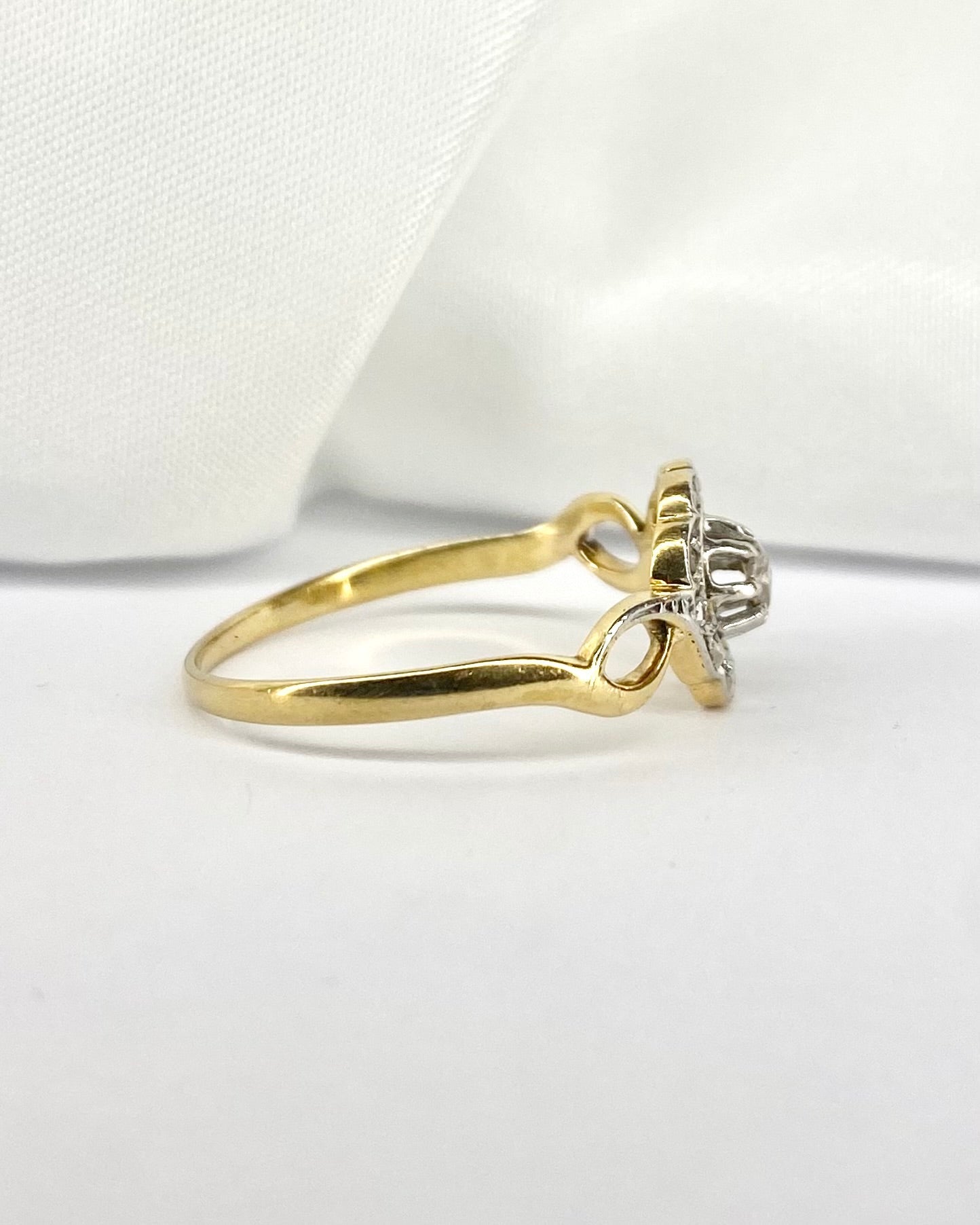 Bague Fleur Art Nouveau Diamants "Lilou" - Elliade Paris