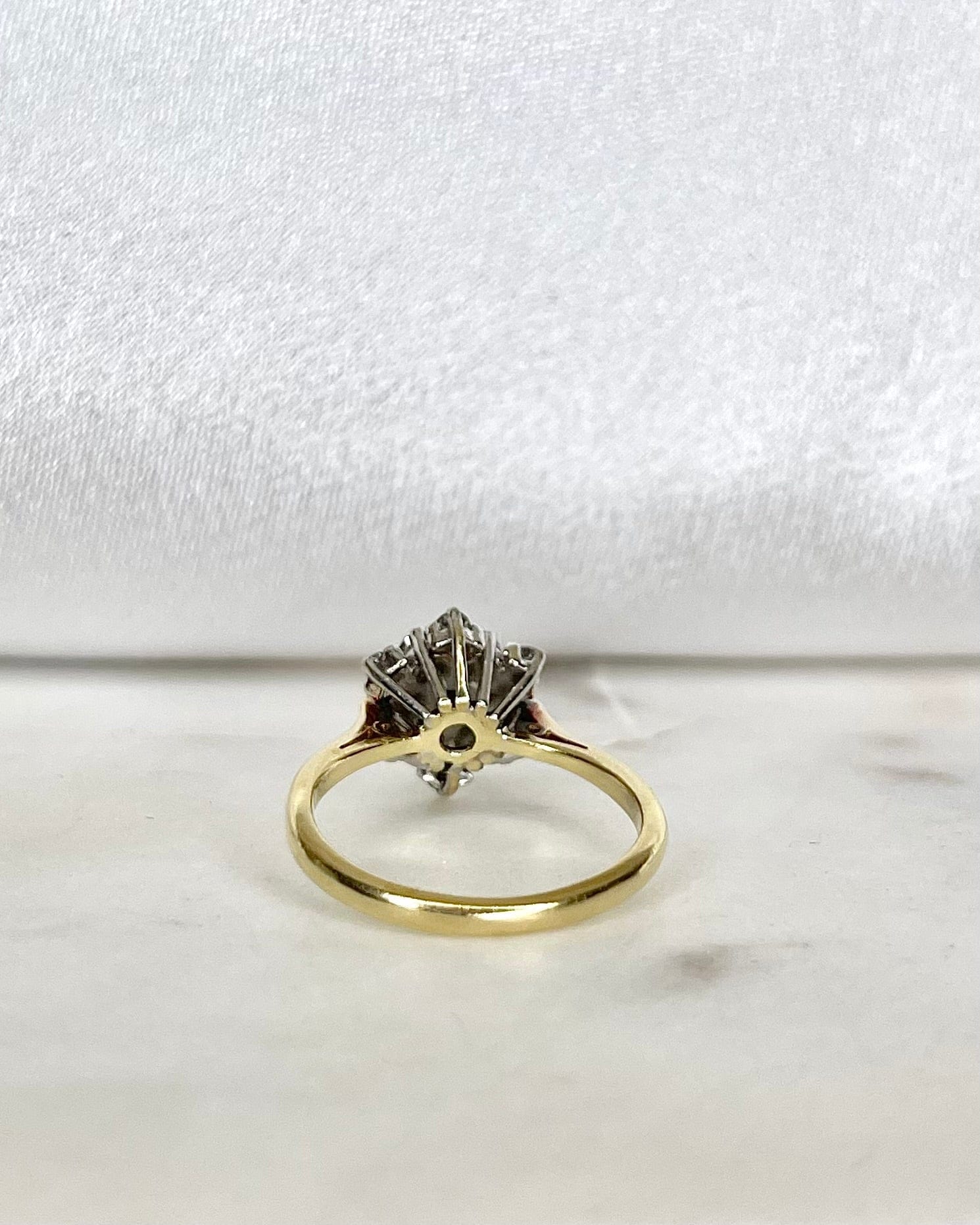 Bague Fleur Diamants 0.57 carat "Princille" - Elliade Paris