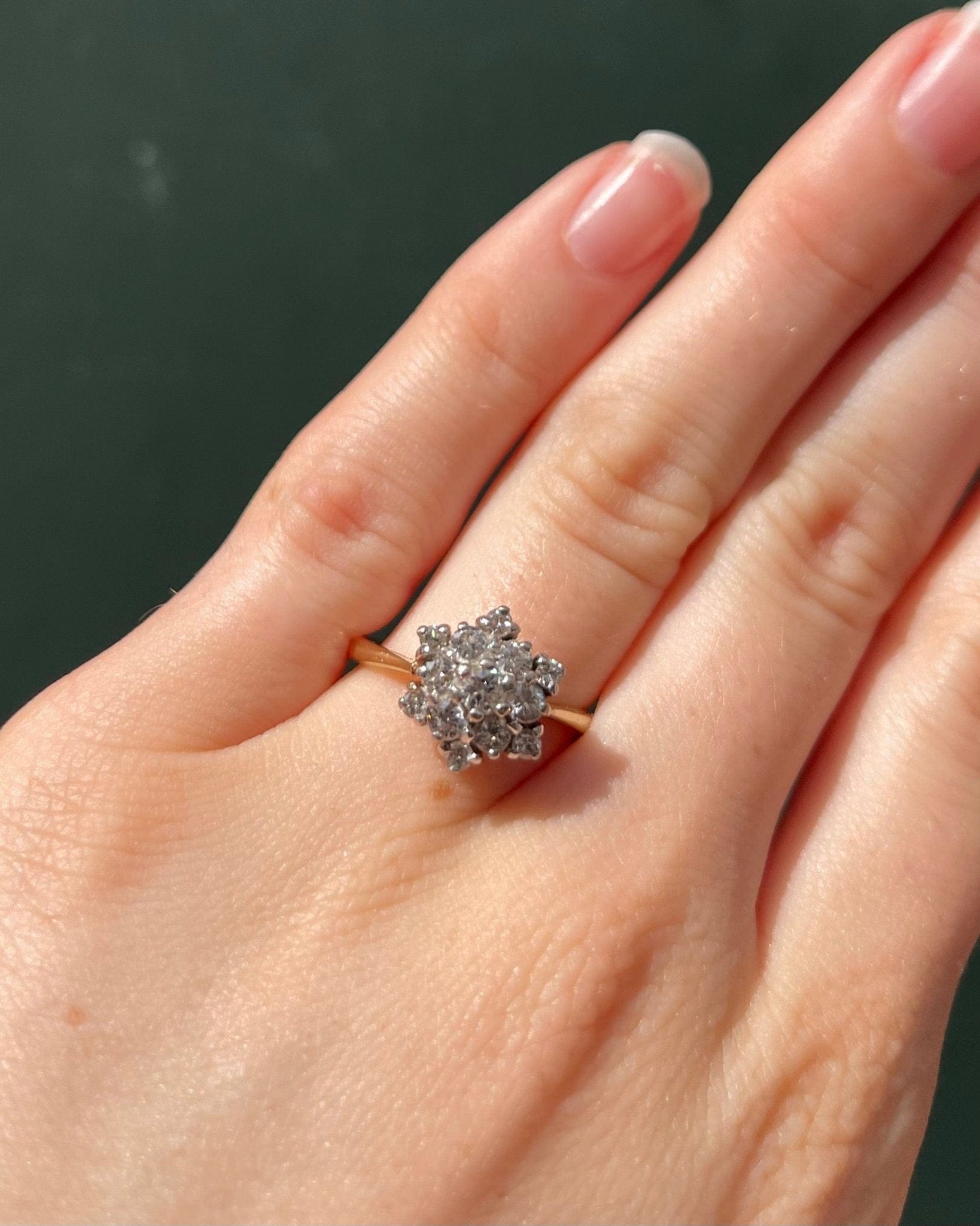 Bague Fleur Diamants 0.57 carat "Princille" - Elliade Paris