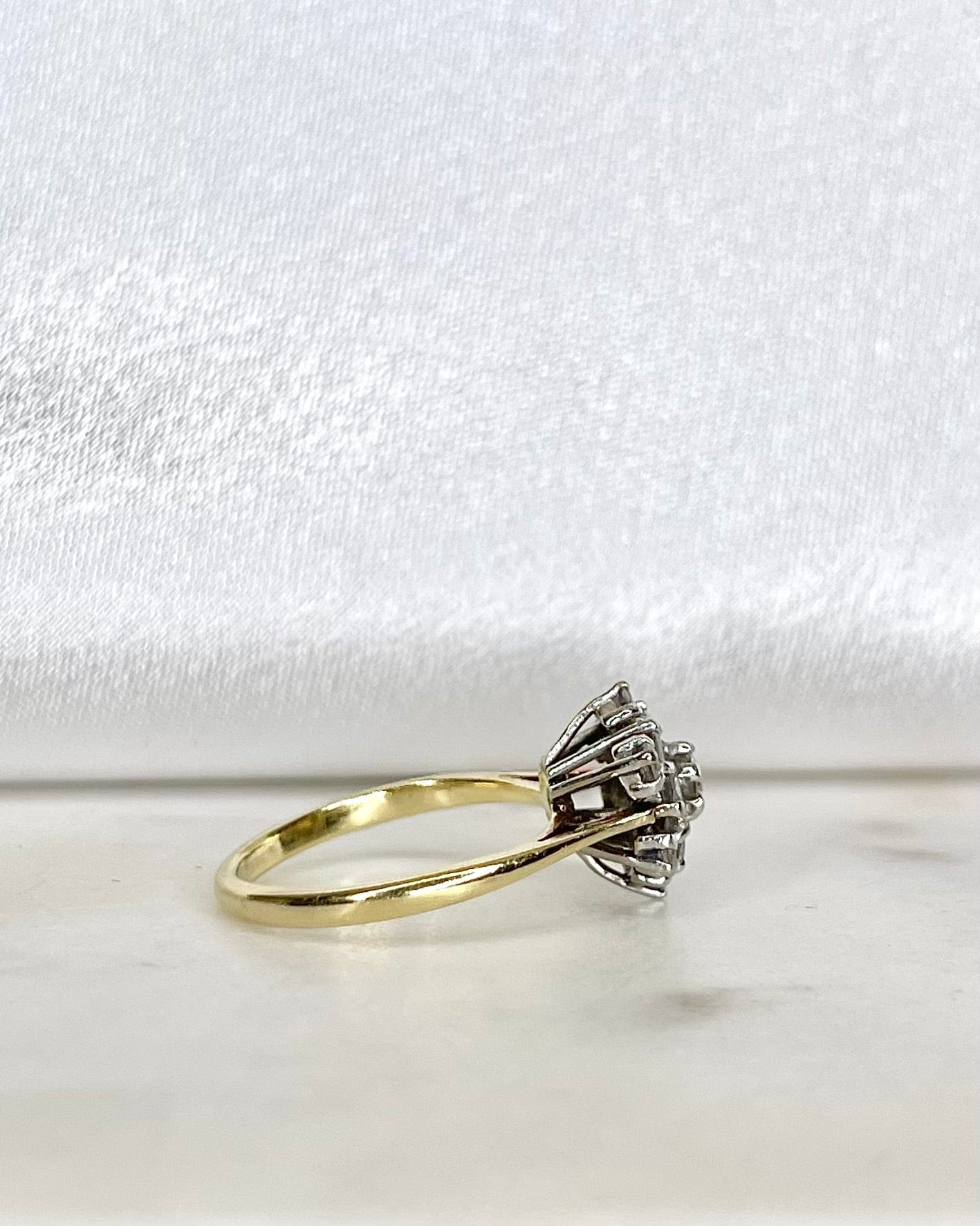 Bague Fleur Diamants 0.57 carat "Princille" - Elliade Paris