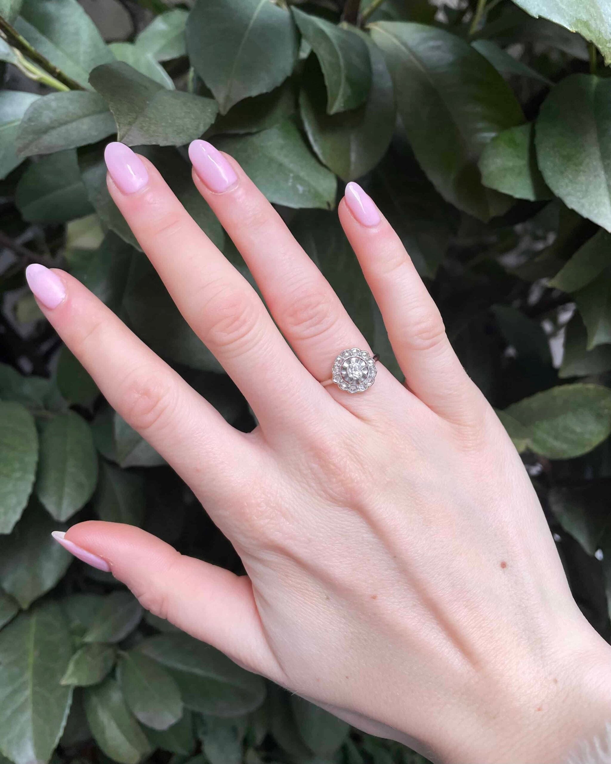 Bague Marguerite Art-Déco Diamants "Brianne"