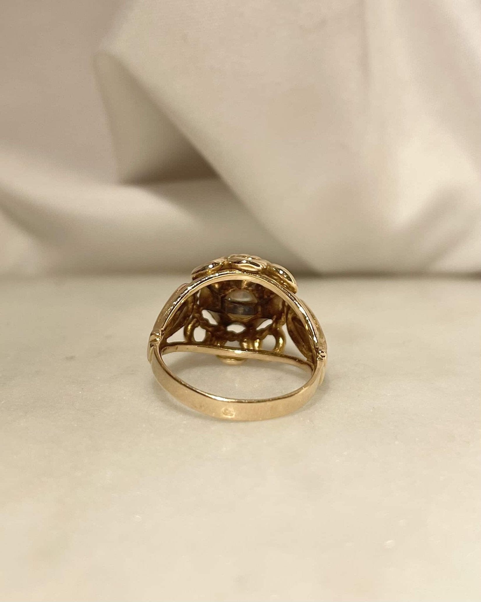 Bague Fleur Perle "Léonce" - Elliade Paris