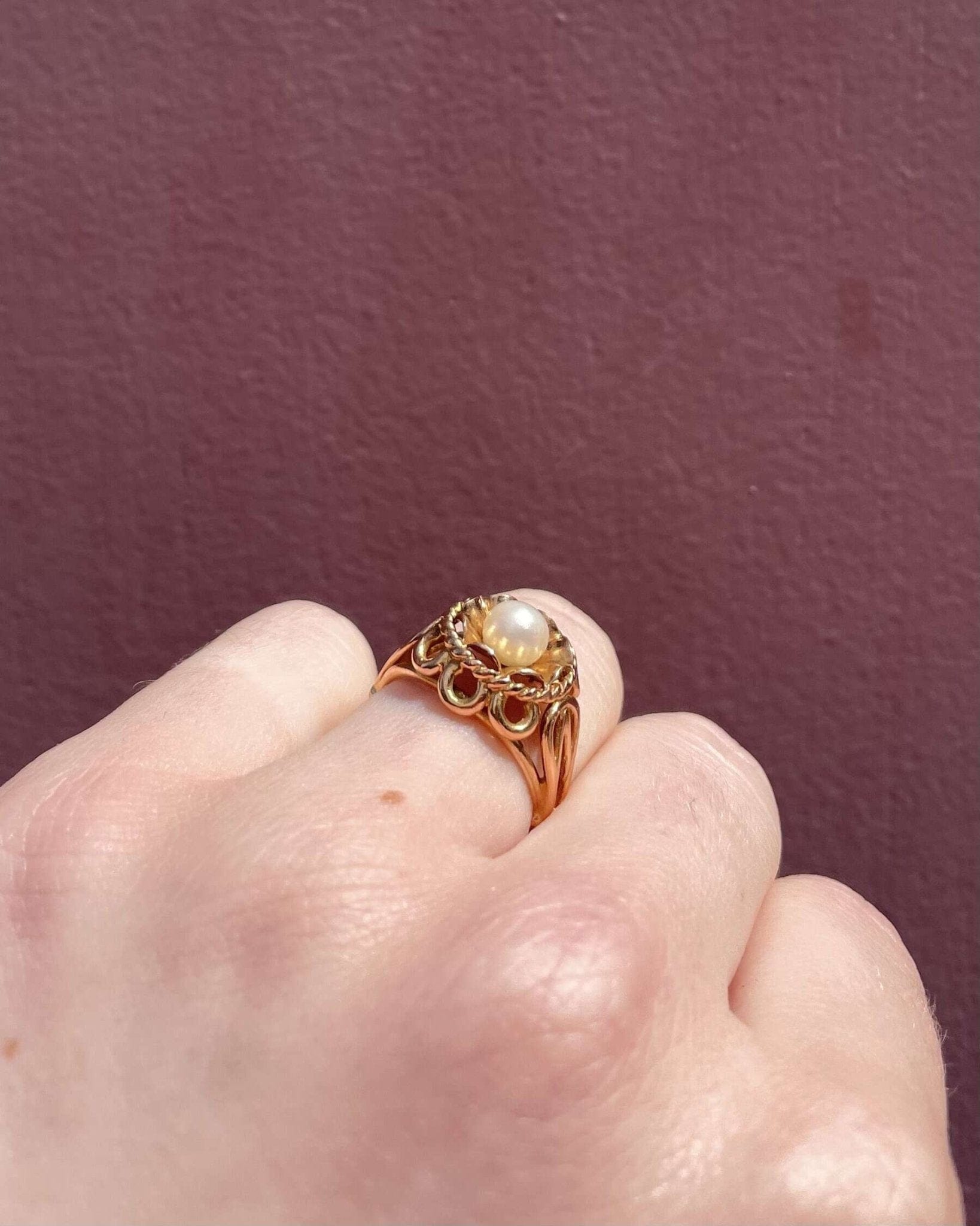 Bague Fleur Perle "Léonce" - Elliade Paris