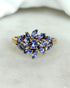 Bague Fleur Tanzanites 1.02 carat "Gabriella" - Elliade Paris